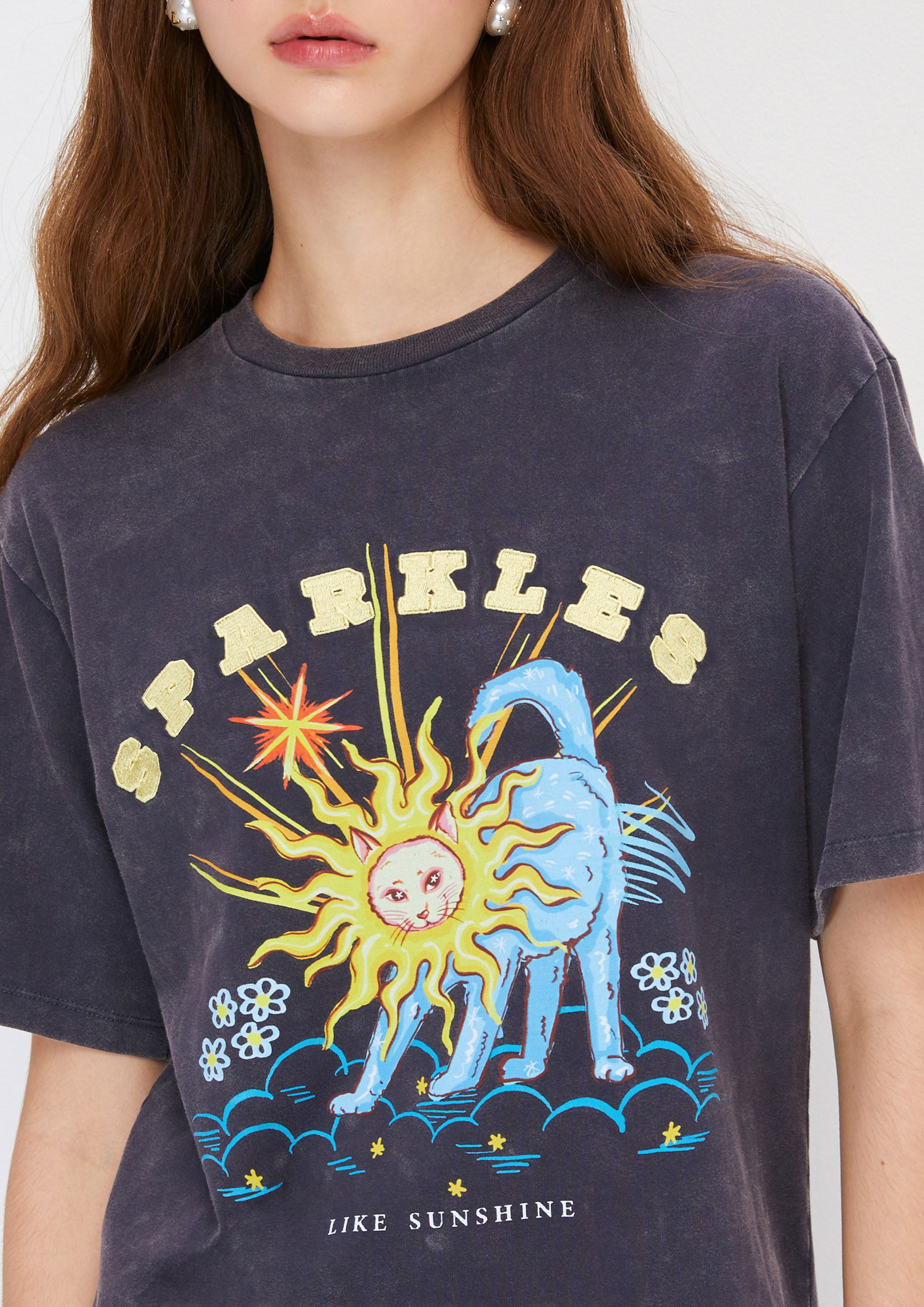 เสื้อยืดแขนสั้นพิมพ์ลาย คอลเลกชัน Ace Of Shadow
