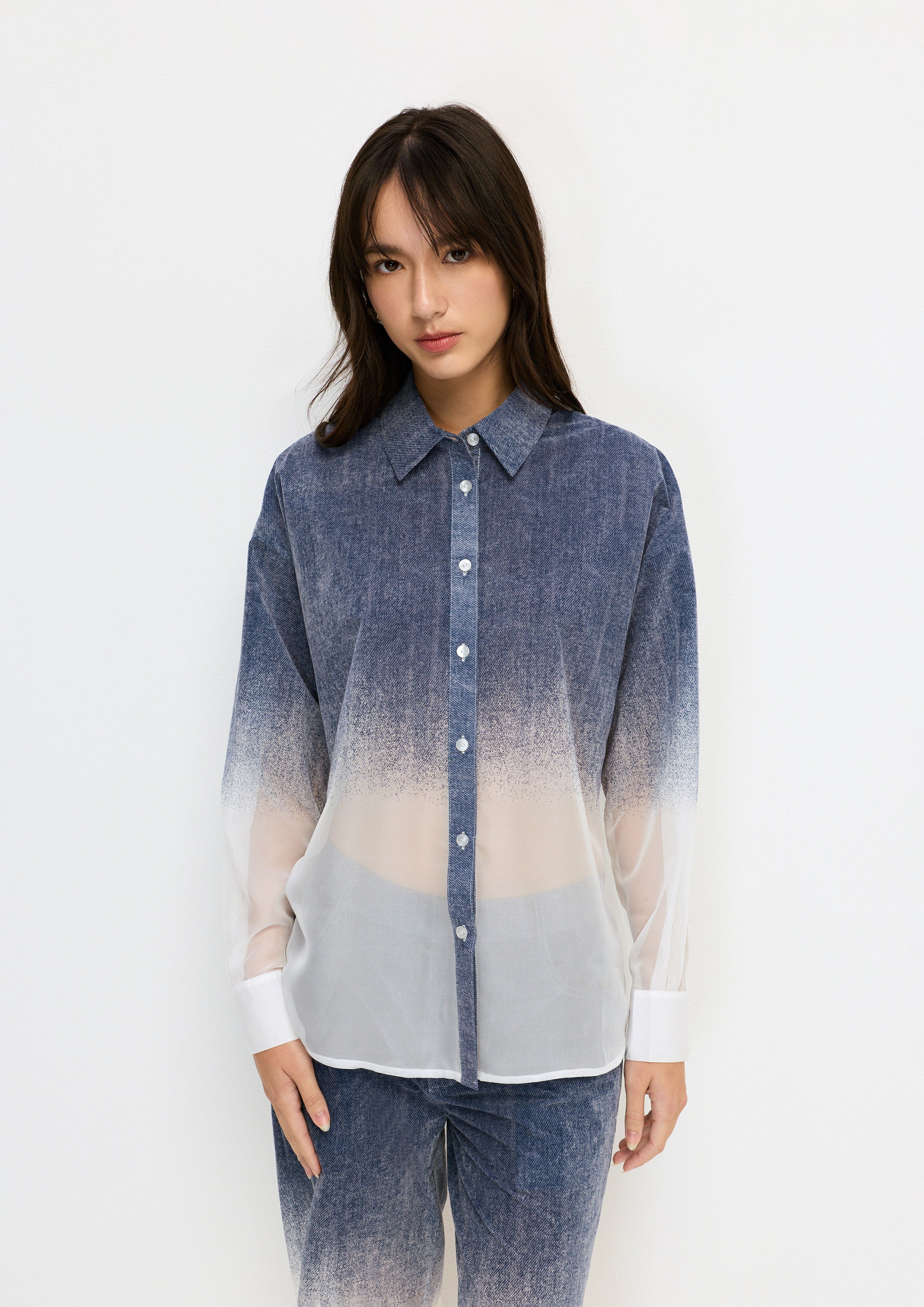 Gradient Long Sleeve Shirt Ace Of Shadow