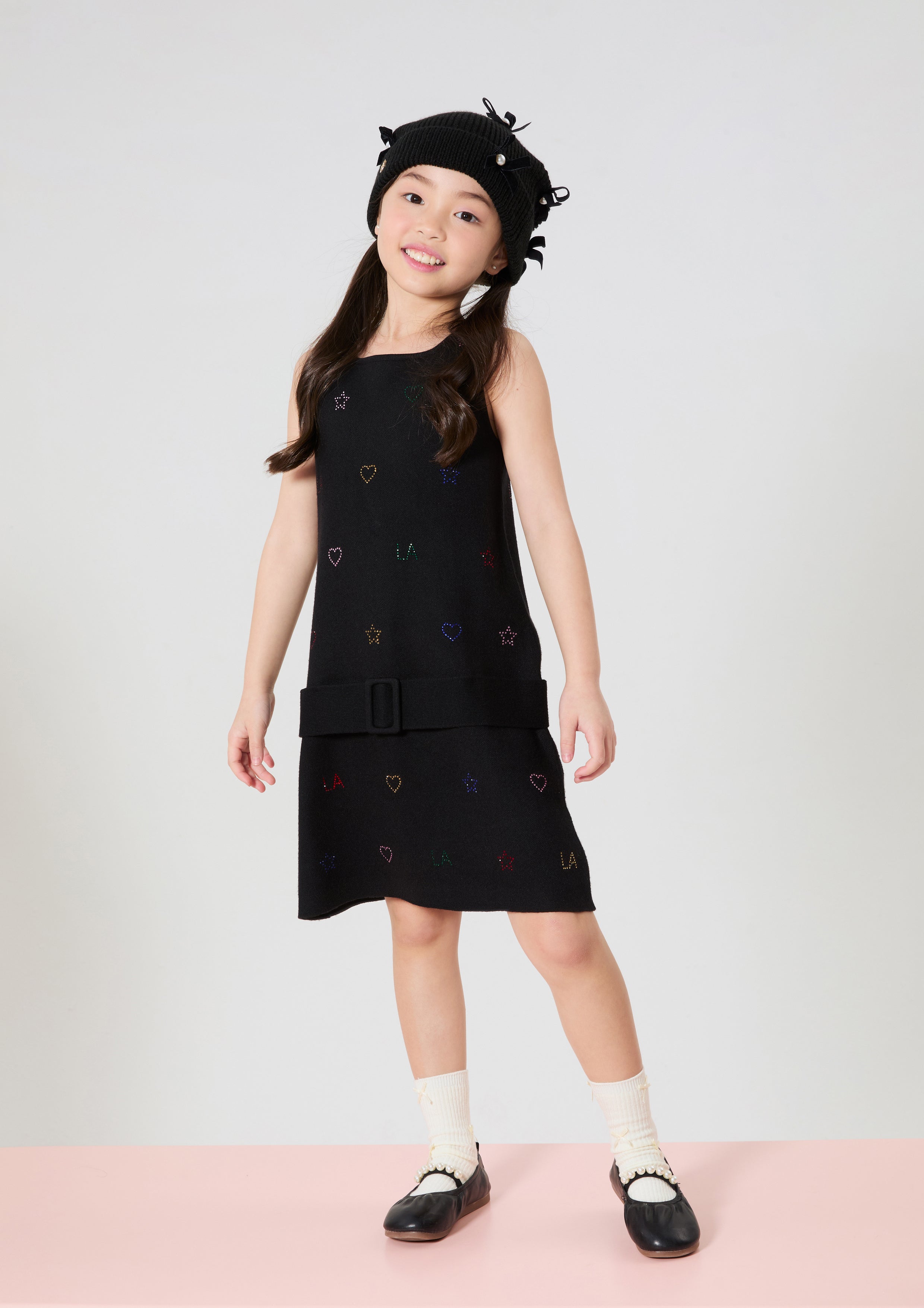 Crystal Embellished Mini Dress For Girls Neon Dreams