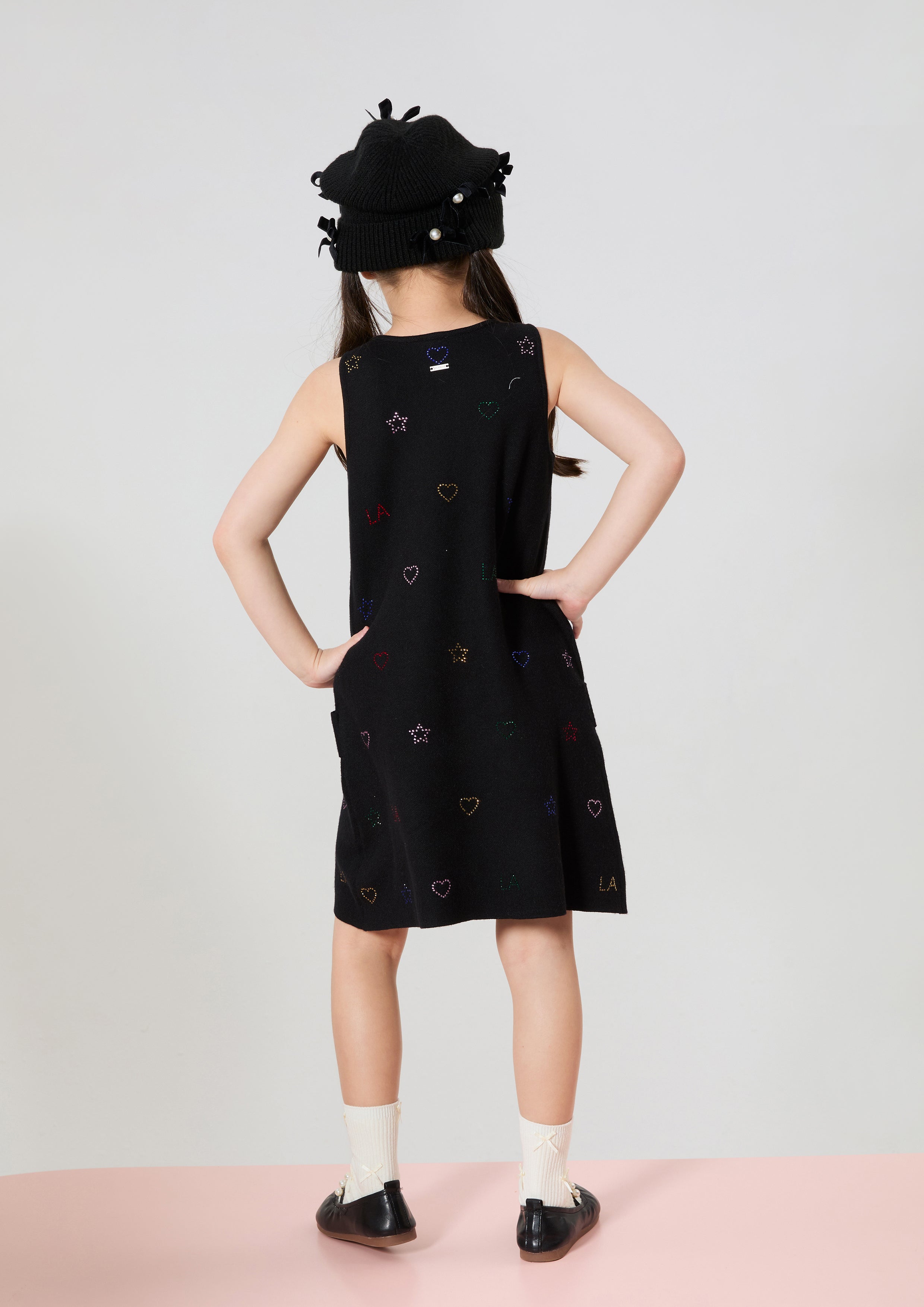 Crystal Embellished Mini Dress For Girls Neon Dreams