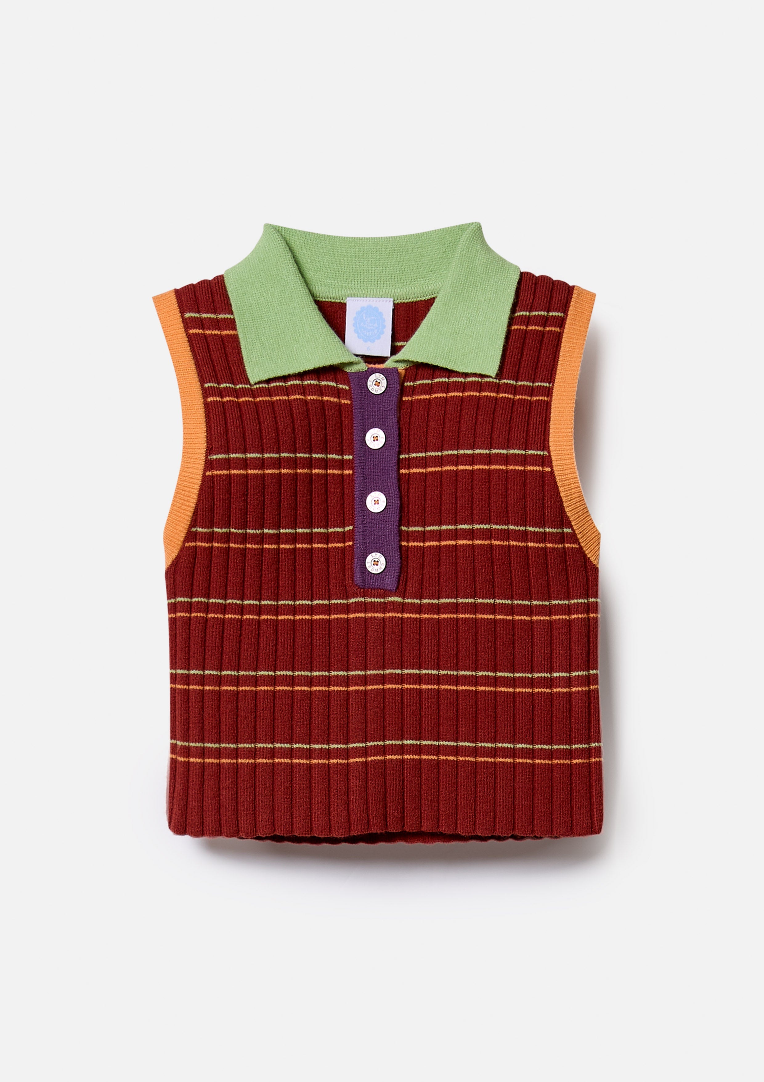 Knitted Sleeveless Top For Mini Girls Play Spell