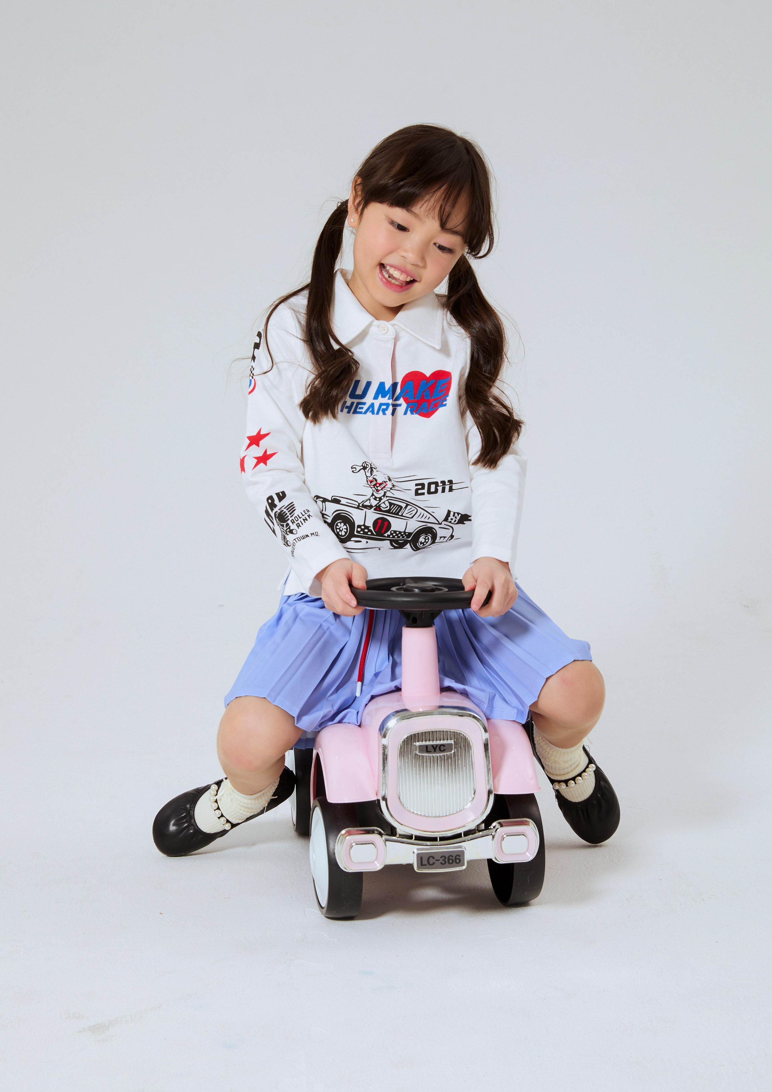 เสื้อโปโลแขนยาวพิมพ์ลาย คอลเลกชัน Speed Voyard