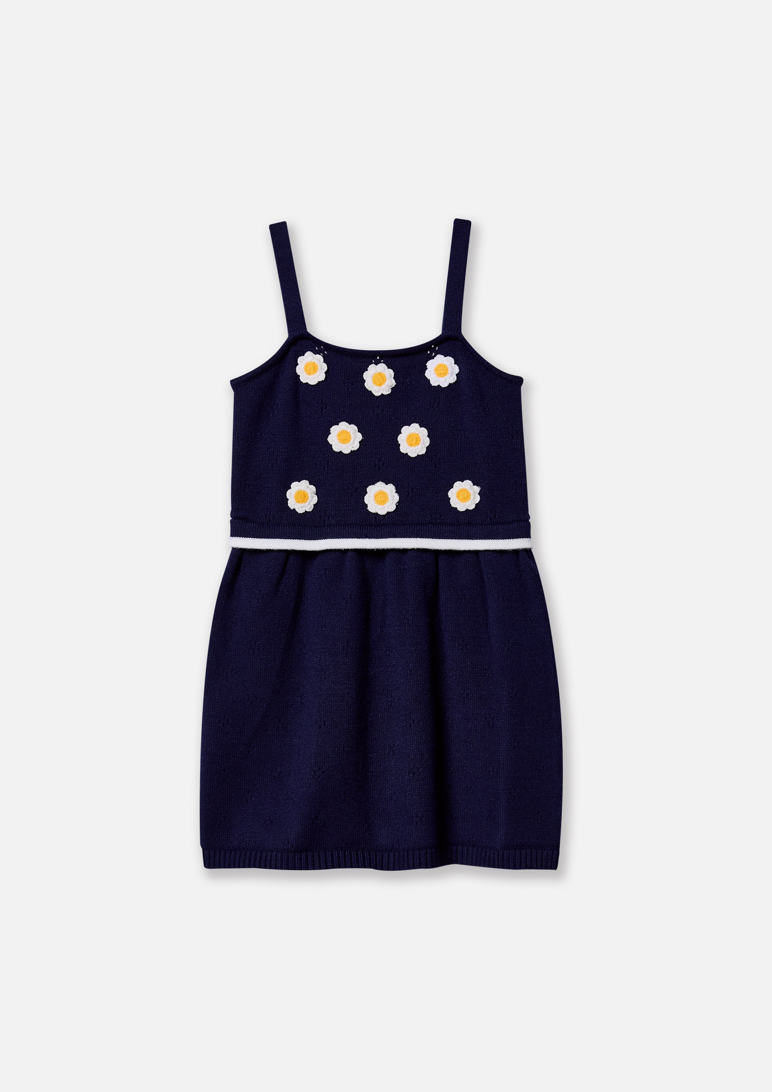 เดรสสั้นสายเดี่ยวปักดอกไม้ คอลเลกชัน Working on Board