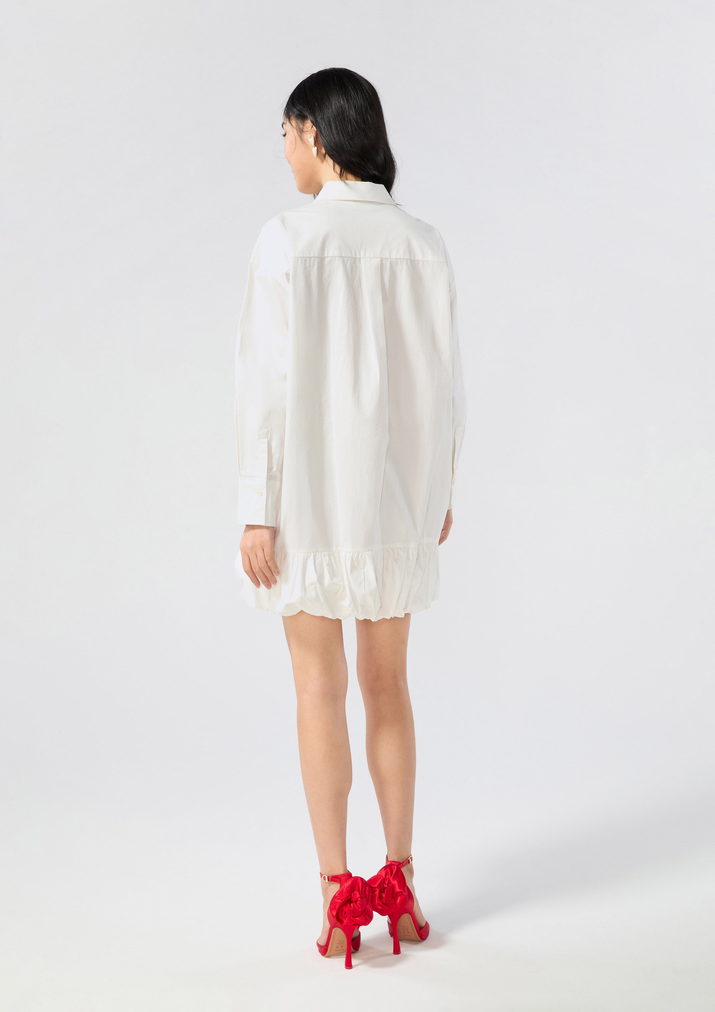 เชิ้ตเดรสสั้นกระโปรงทรงพอง คอลเลกชัน Miracle Voyard