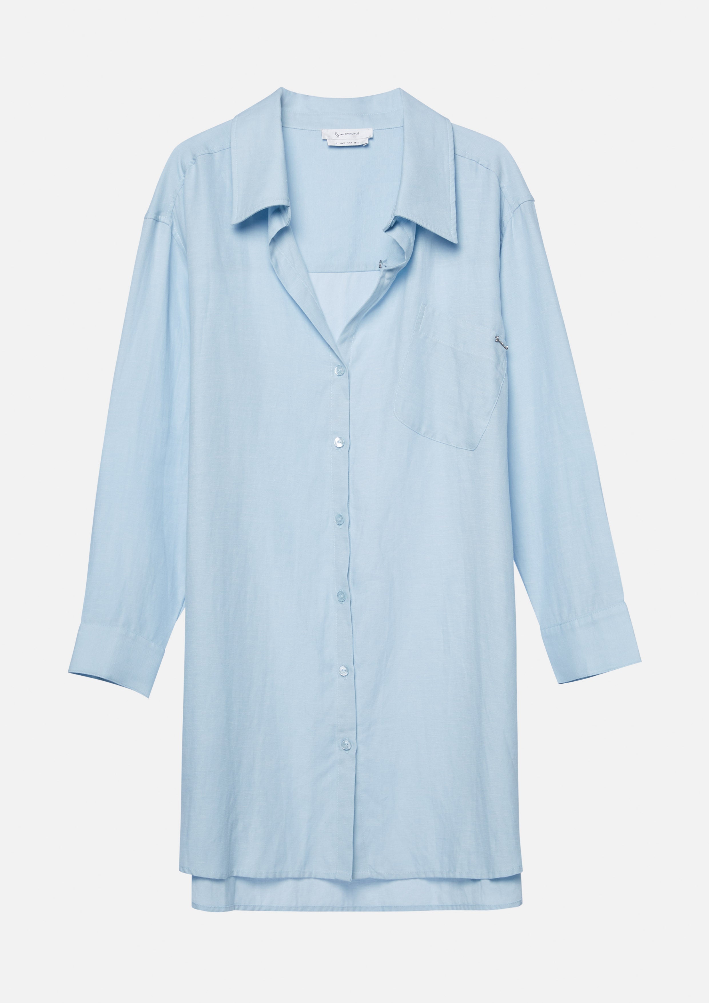 Long Sleeve Shirt Dress Rosewood Fleur