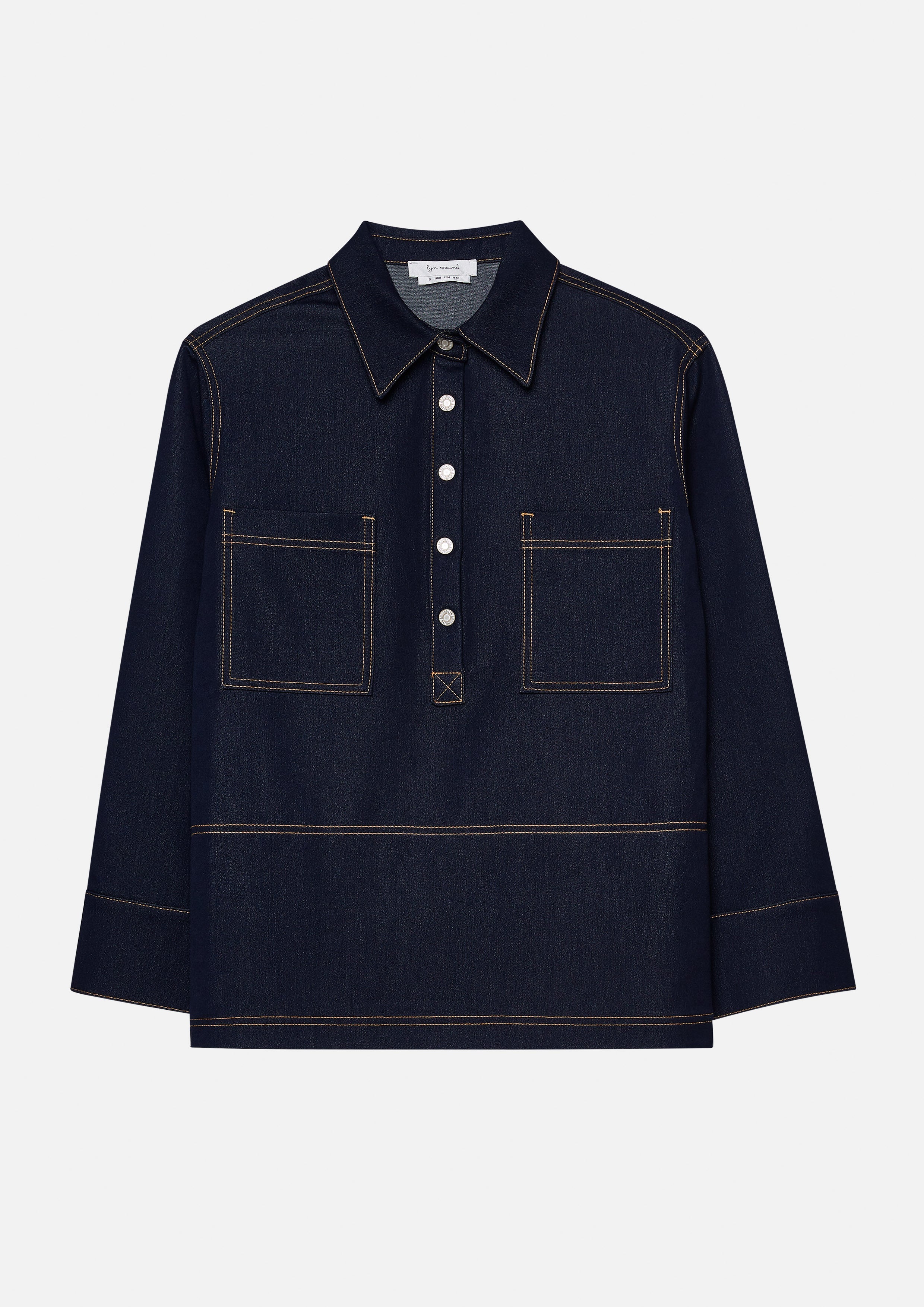 Contrast Stitching Denim Shirt Miracle Voyard