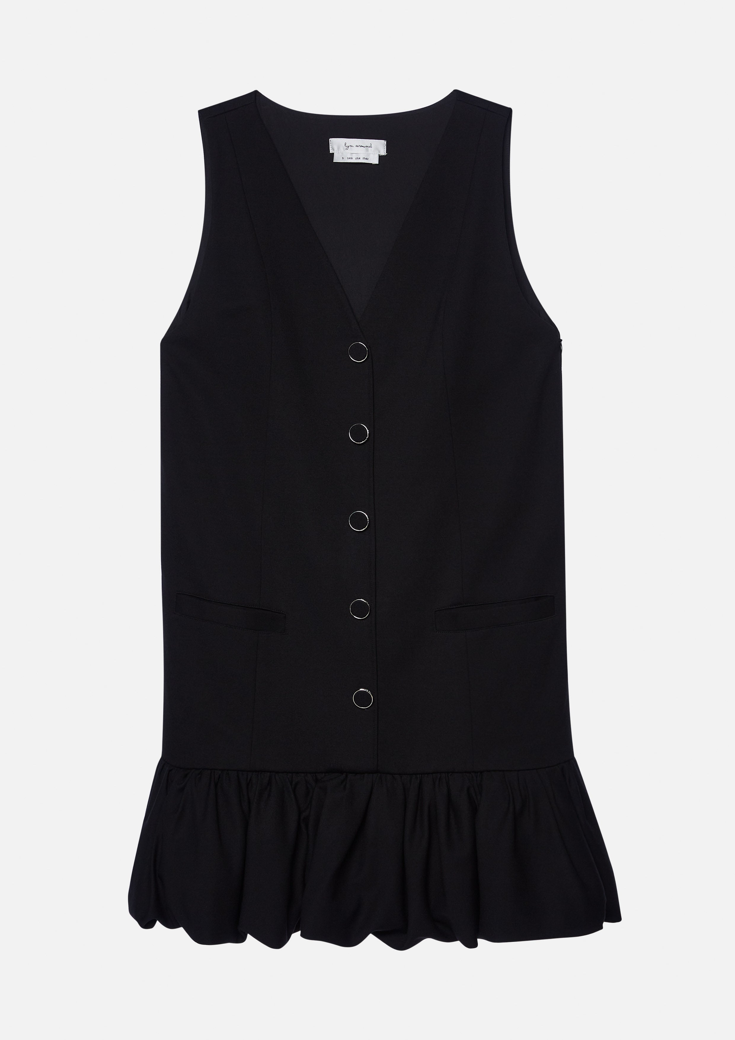 เดรสสั้นติดกระดุมกระโปรงทรงพอง คอลเลกชัน Miracle Voyard