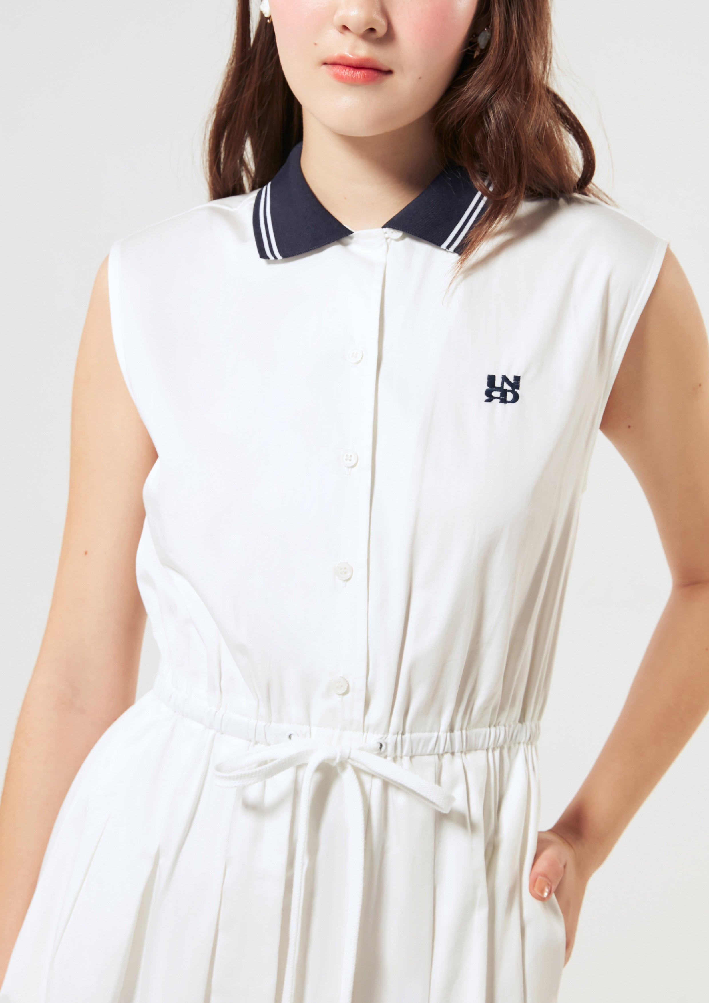 Logo Pleated Skirt Midi Dress Miracle Voyard