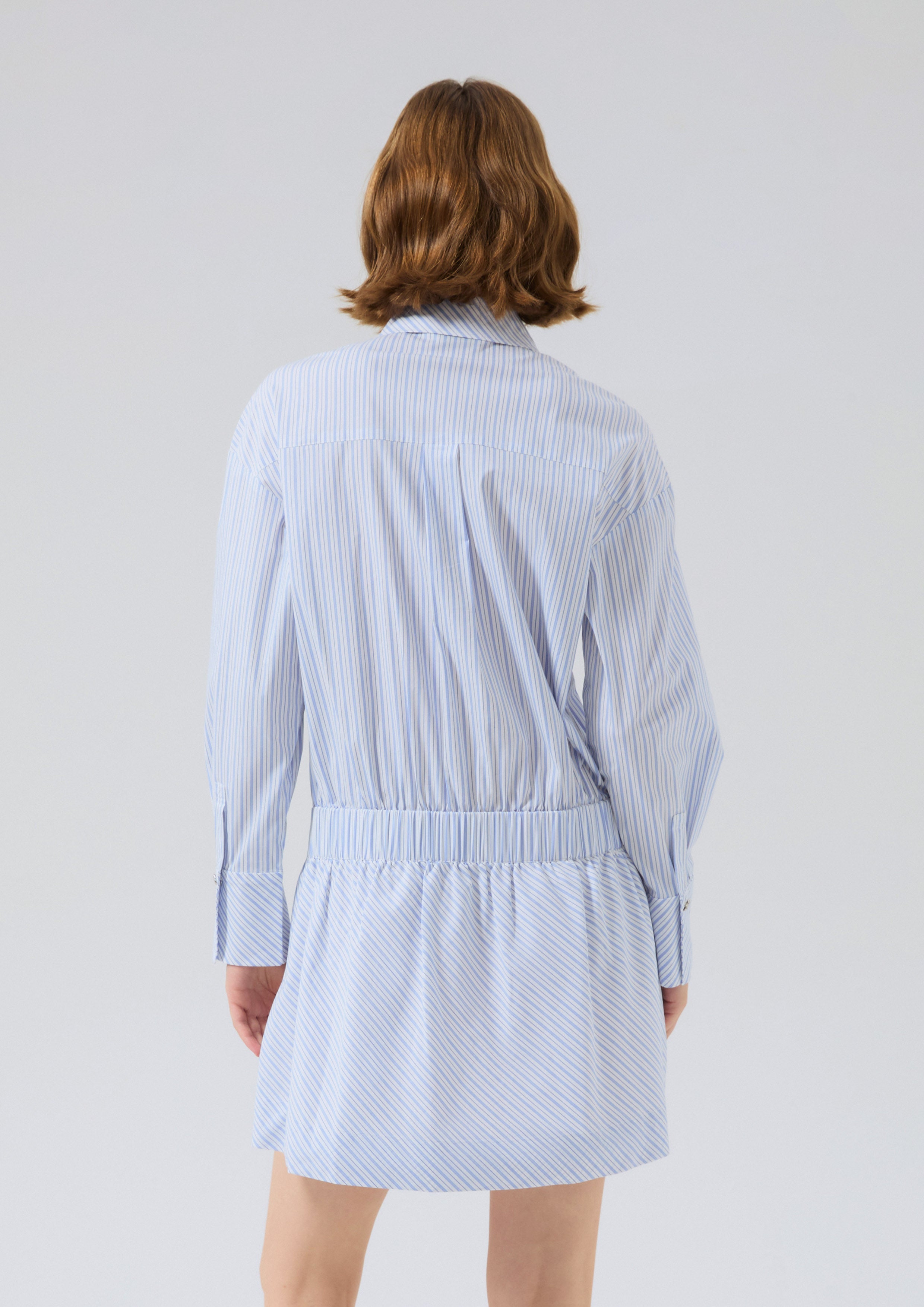 Stripe Hotfix Long Sleeve Mini Dress Miracle Voyard