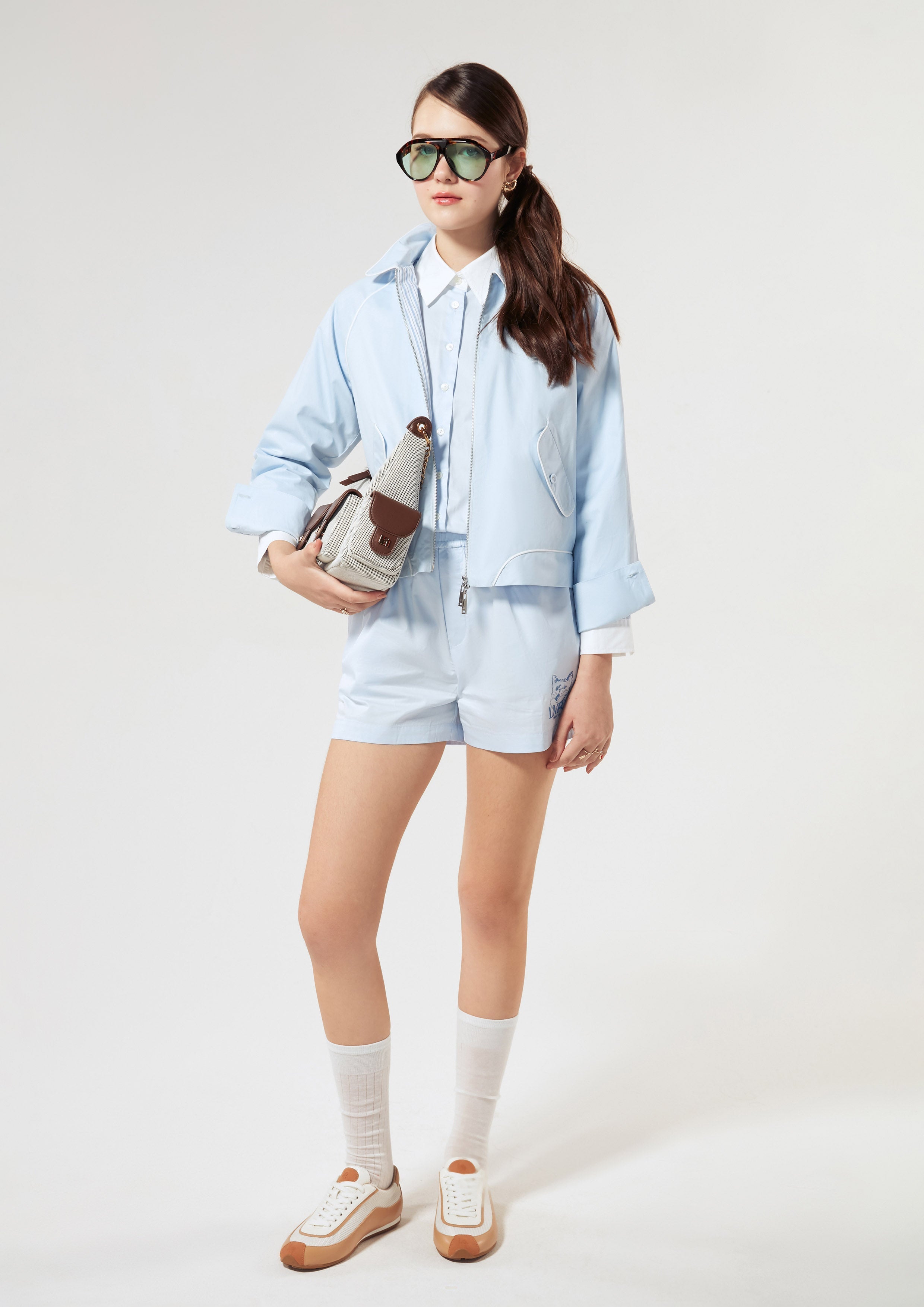 Zip Nylon Long Sleeve Jacket Miracle Voyard