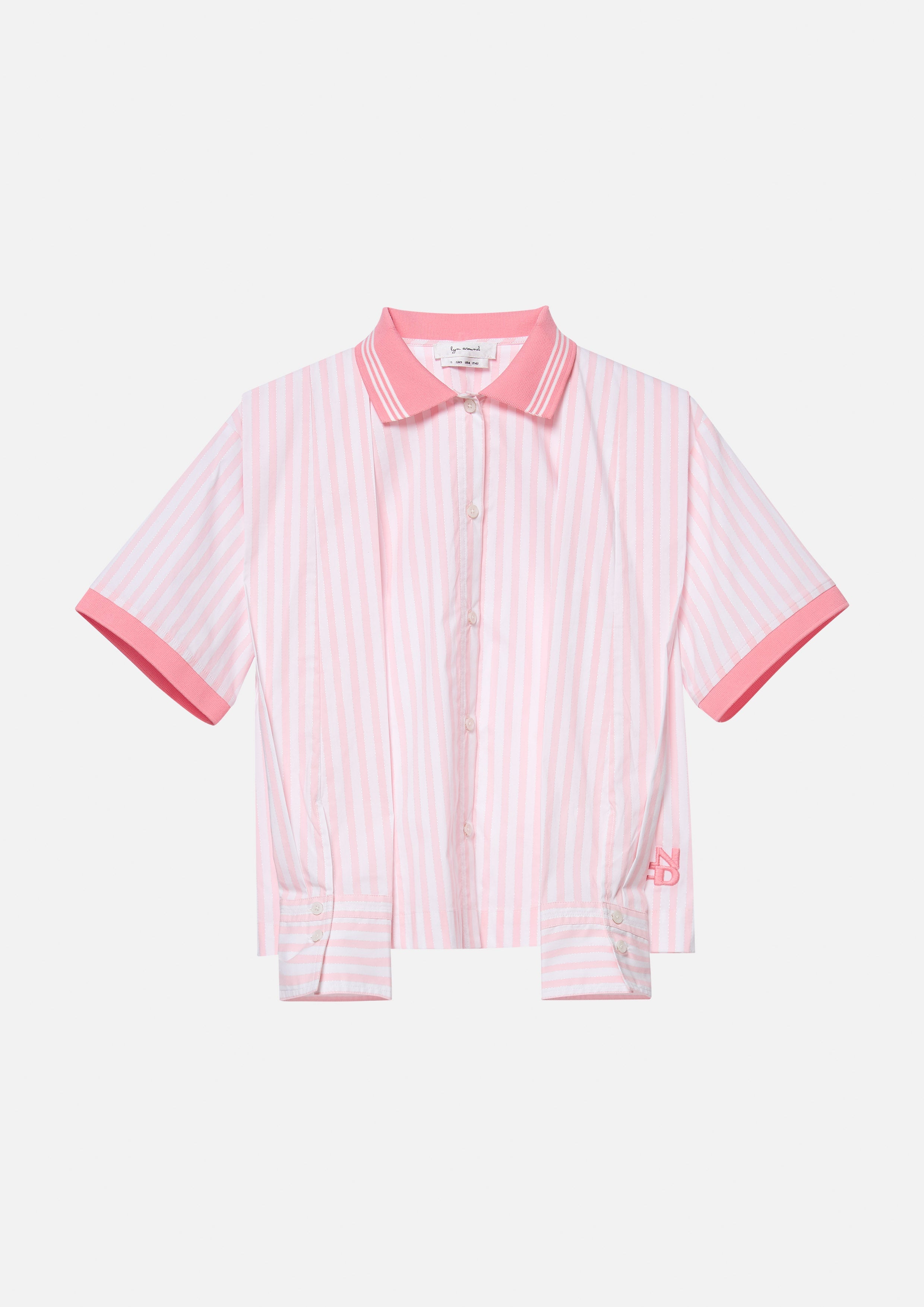 เสื้อเชิ้ตแขนสั้นเลเยอร์ลายทาง คอลเลกชัน Speed Voyard