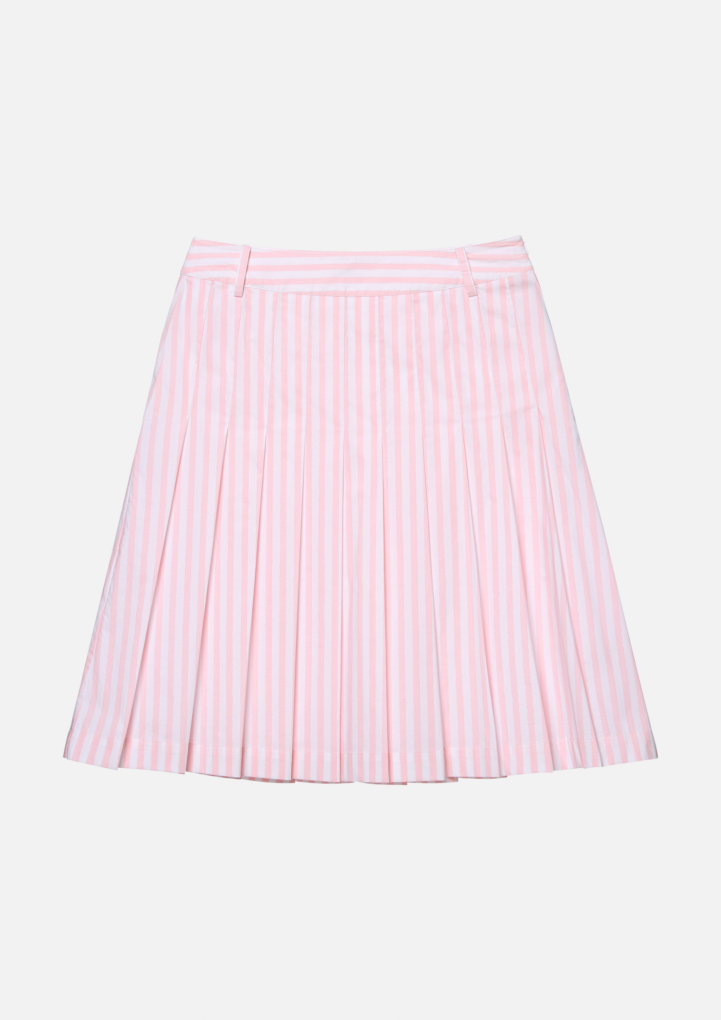 Stripe Midi Pleated Skirt Speed Voyard
