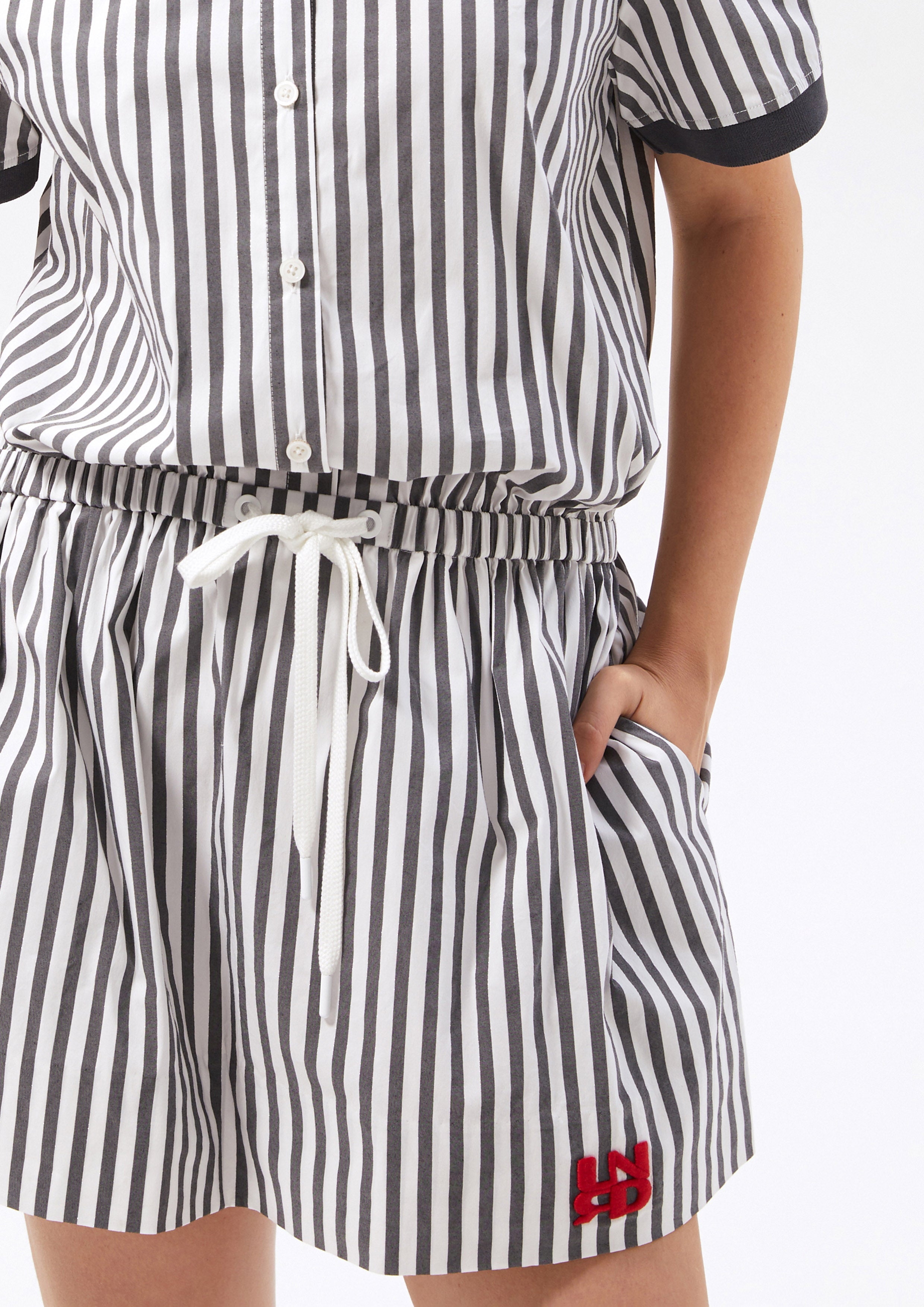 Logo Stripe Mini Dress Speed Voyard