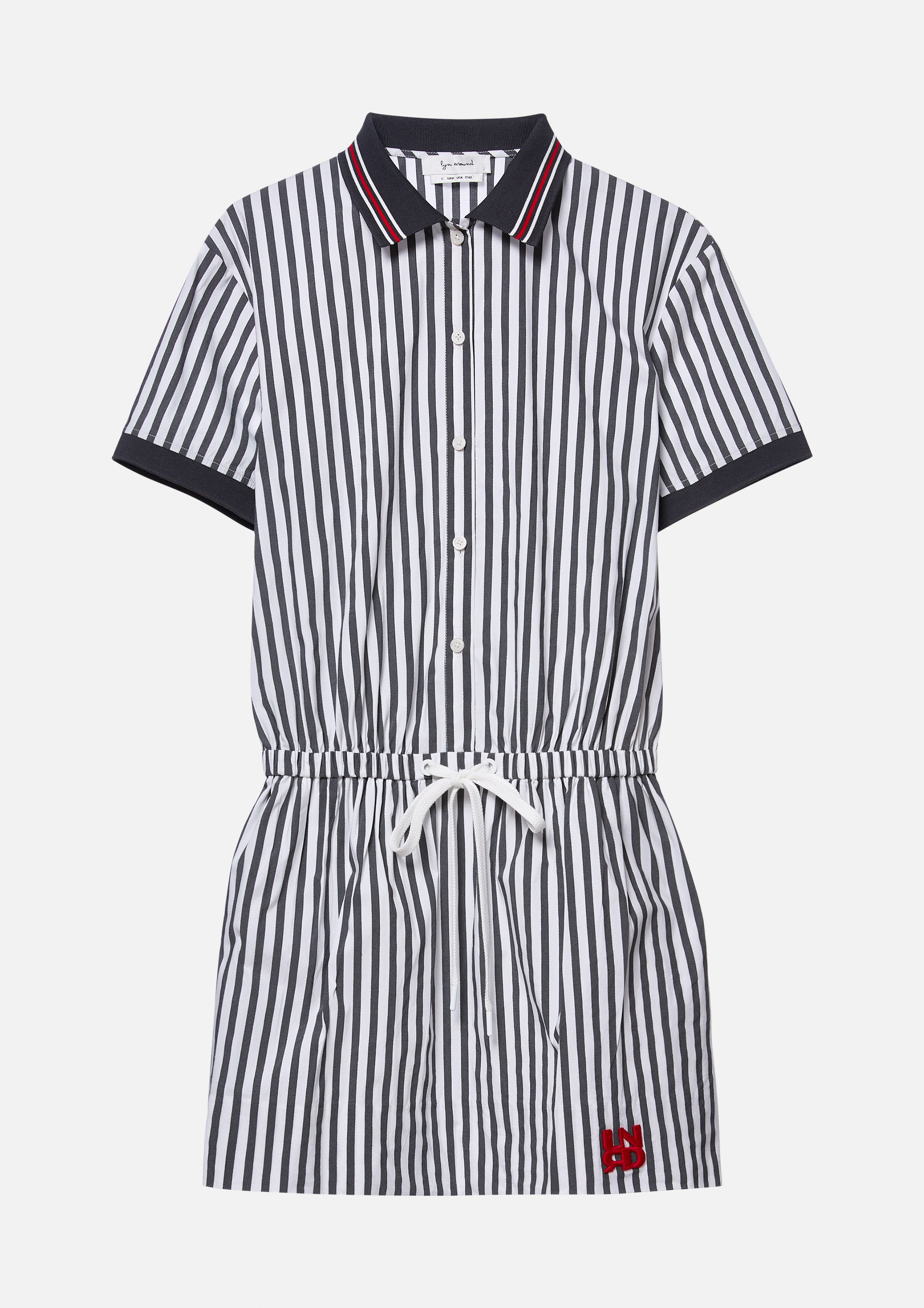 Logo Stripe Mini Dress Speed Voyard