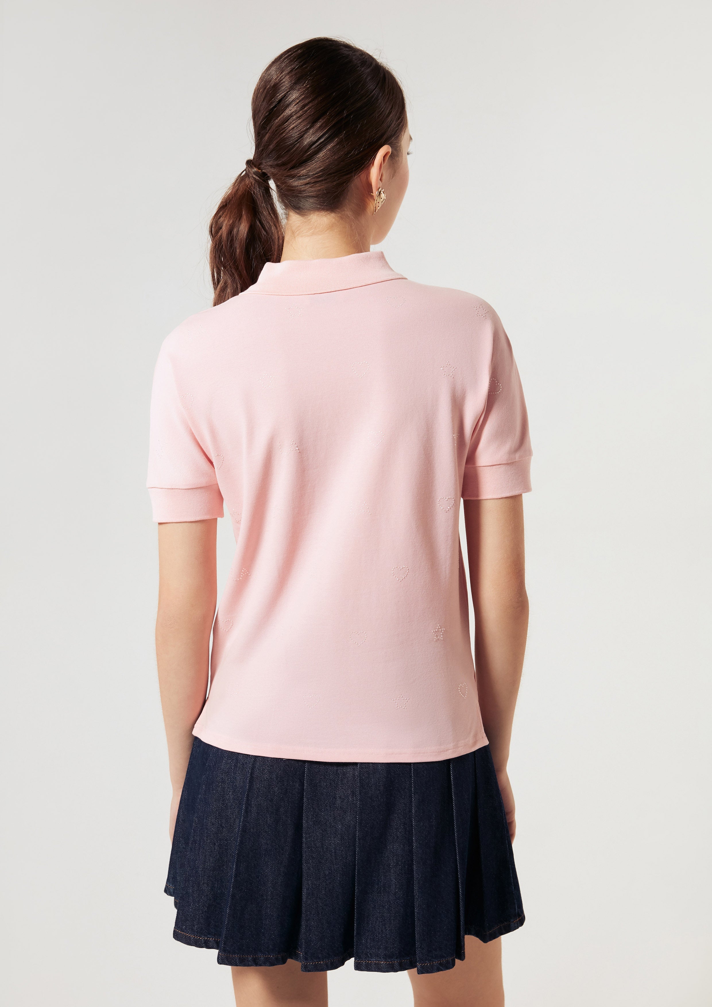 Short Sleeve Polo Top Neon Dreams