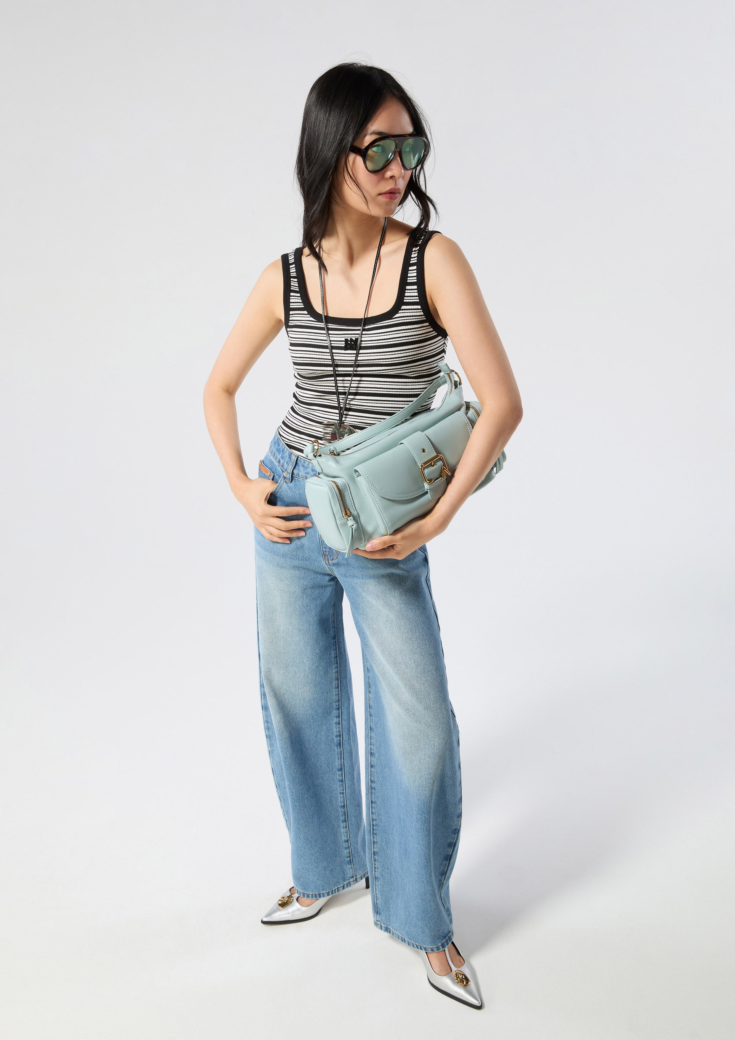 Stripe Logo Tank Top Neon Dreams