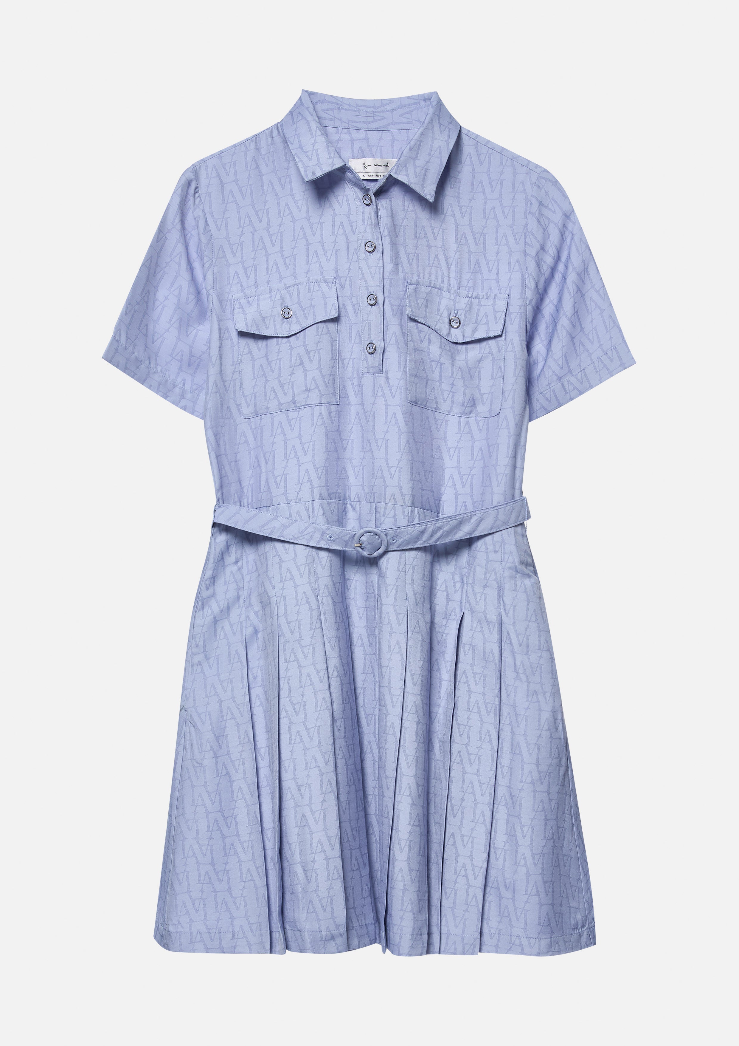 Logo Print Pleated Skirt Mini Dress Miracle Voyard