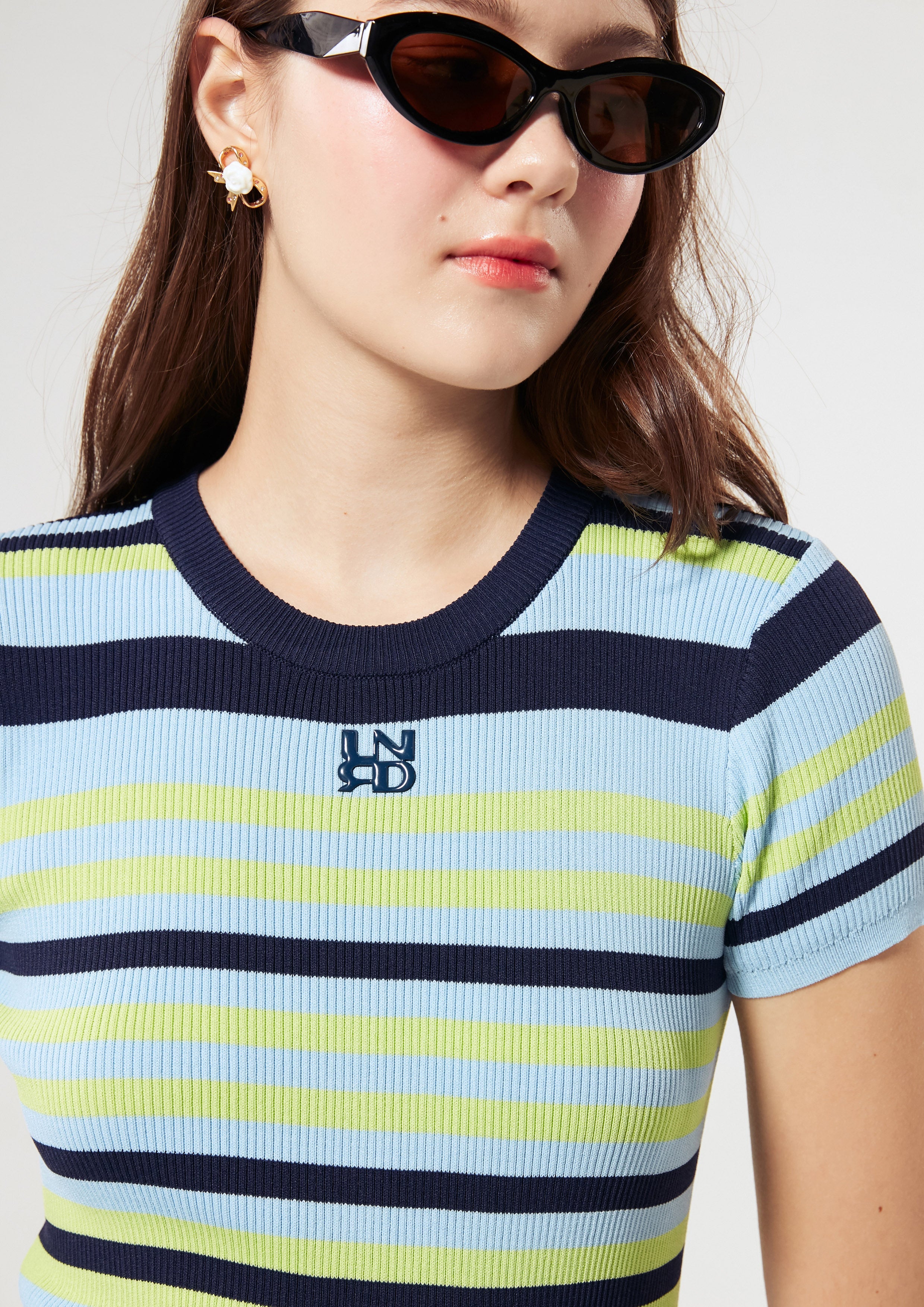 Logo Stripe Knitted Dress Miracle Voyard