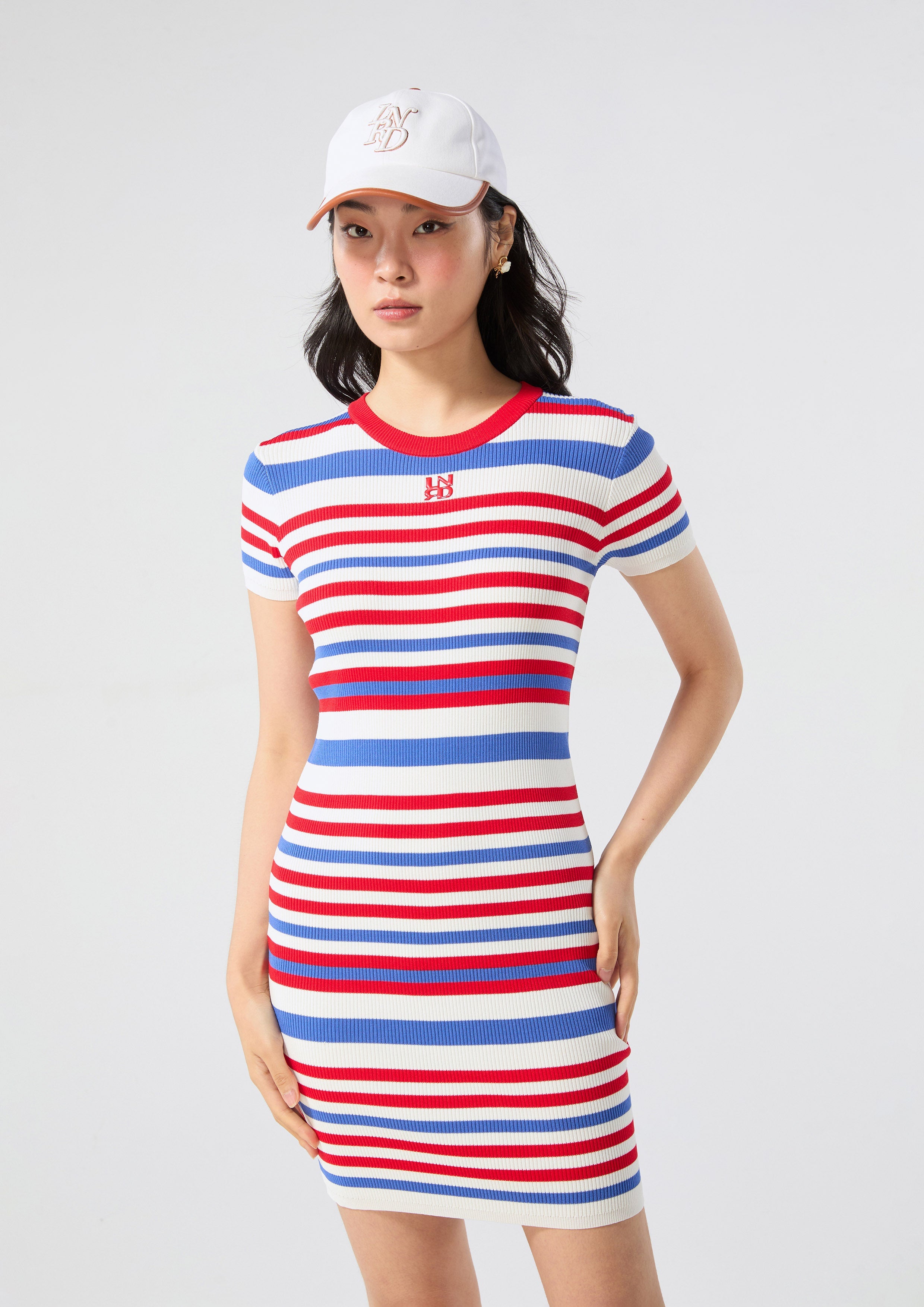 Logo Stripe Knitted Dress Miracle Voyard