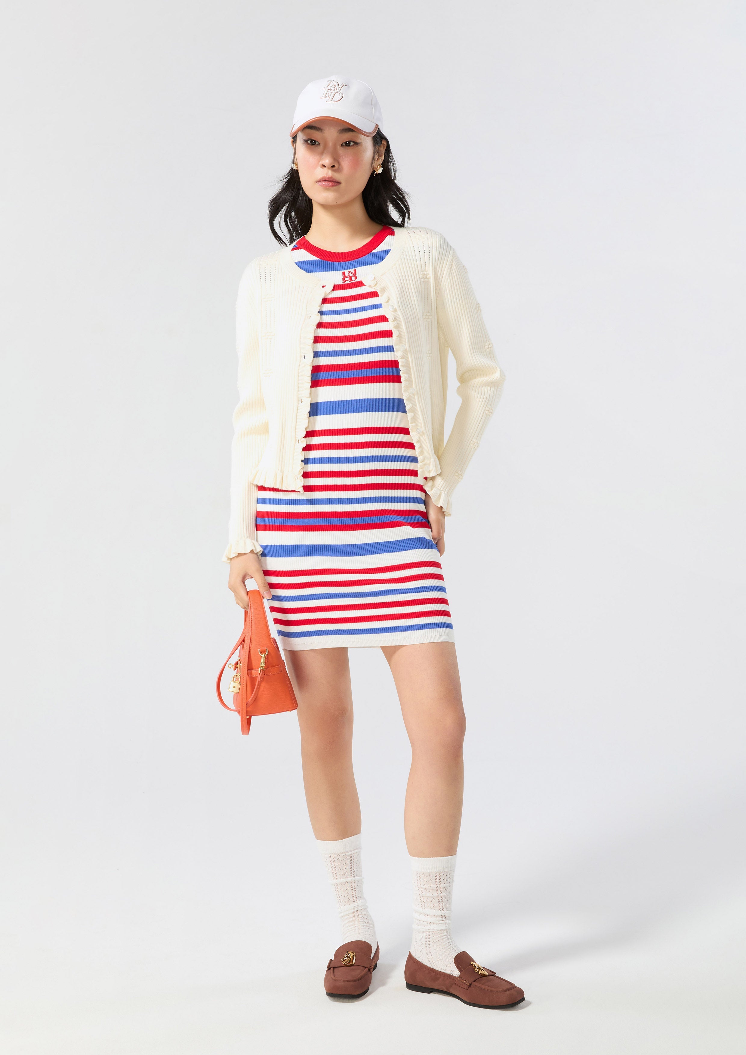 Logo Stripe Knitted Dress Miracle Voyard