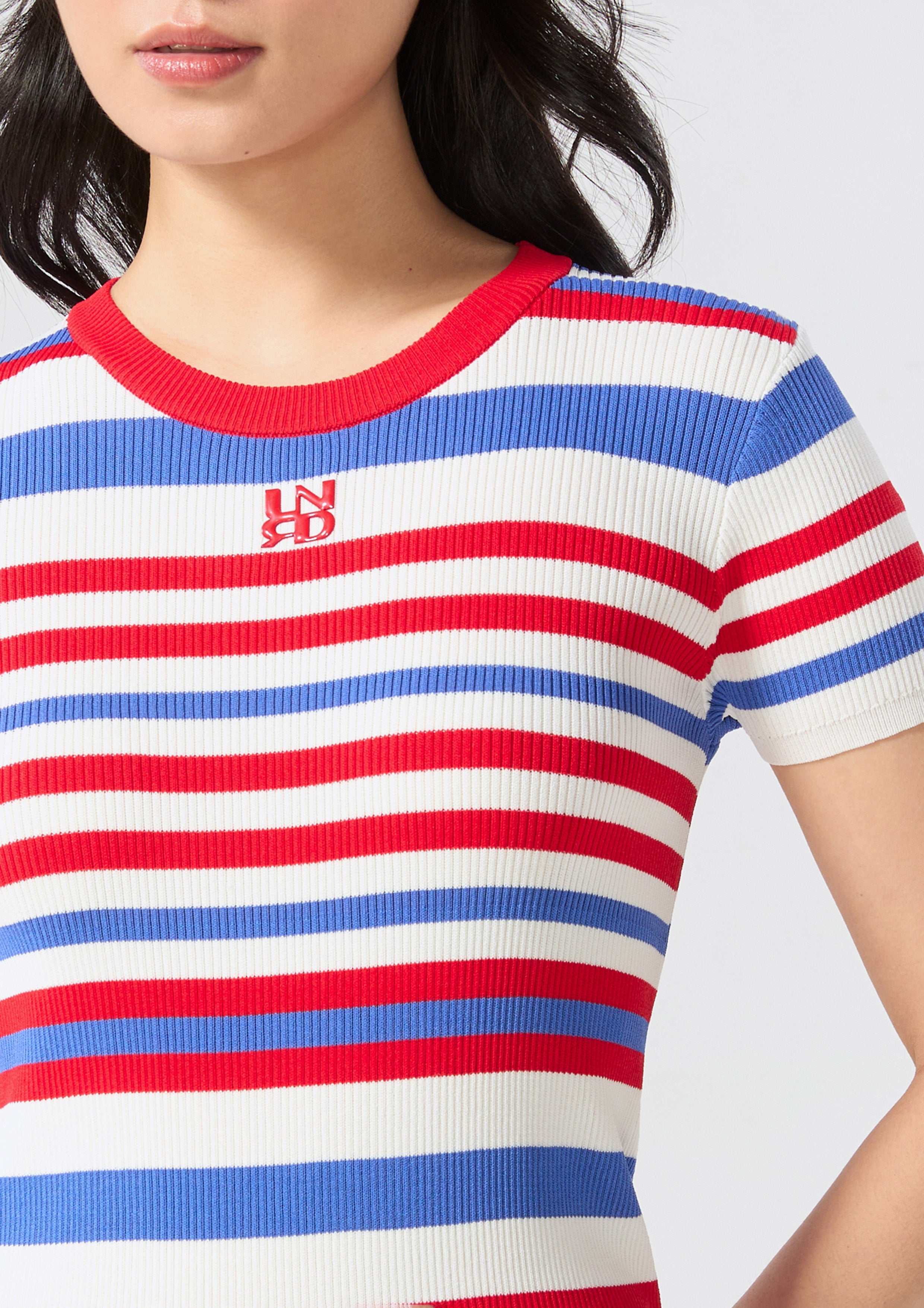 Logo Stripe Knitted Dress Miracle Voyard