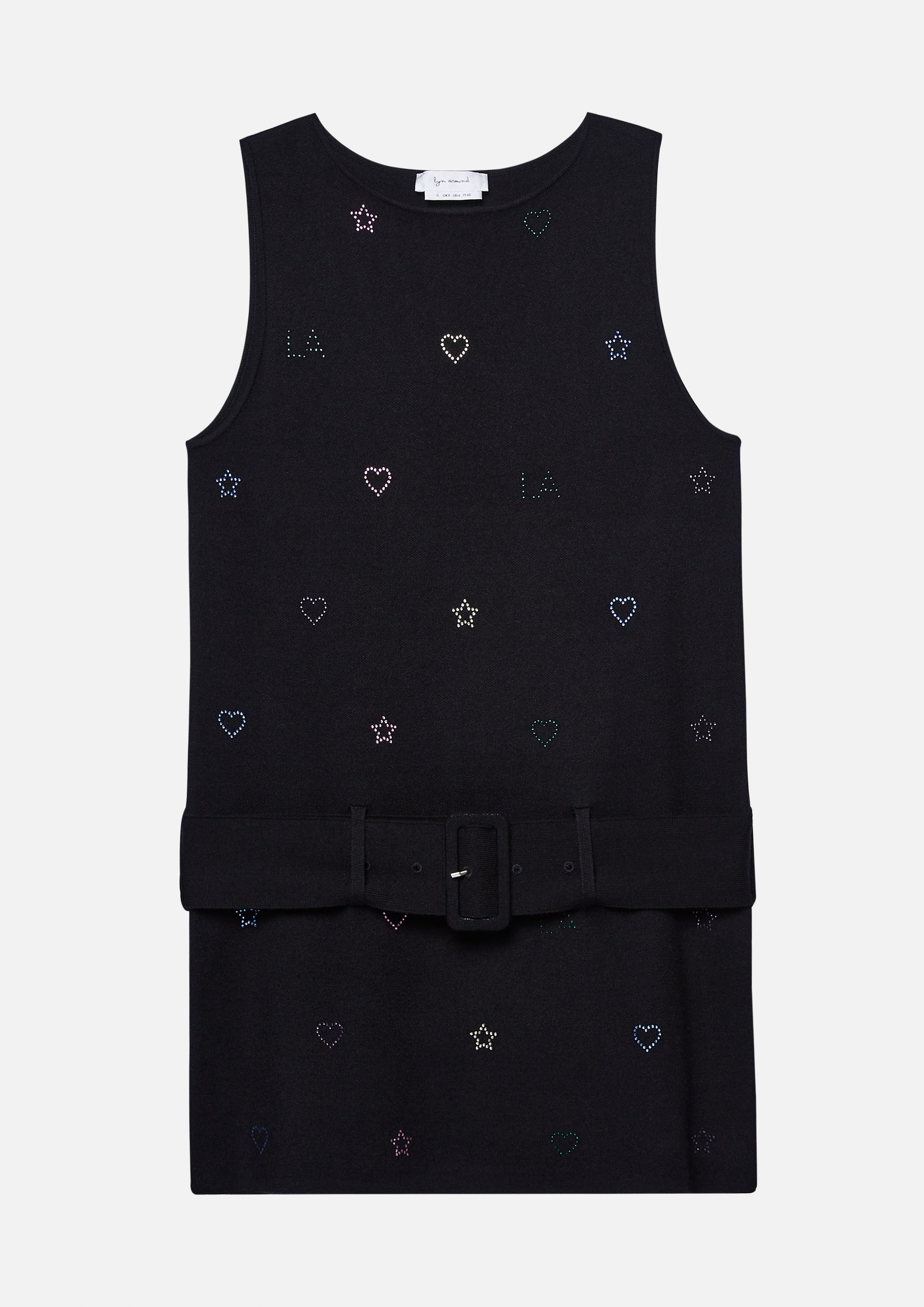 Crystal Embellished Sleeveless Mini Dress Neon Dreams