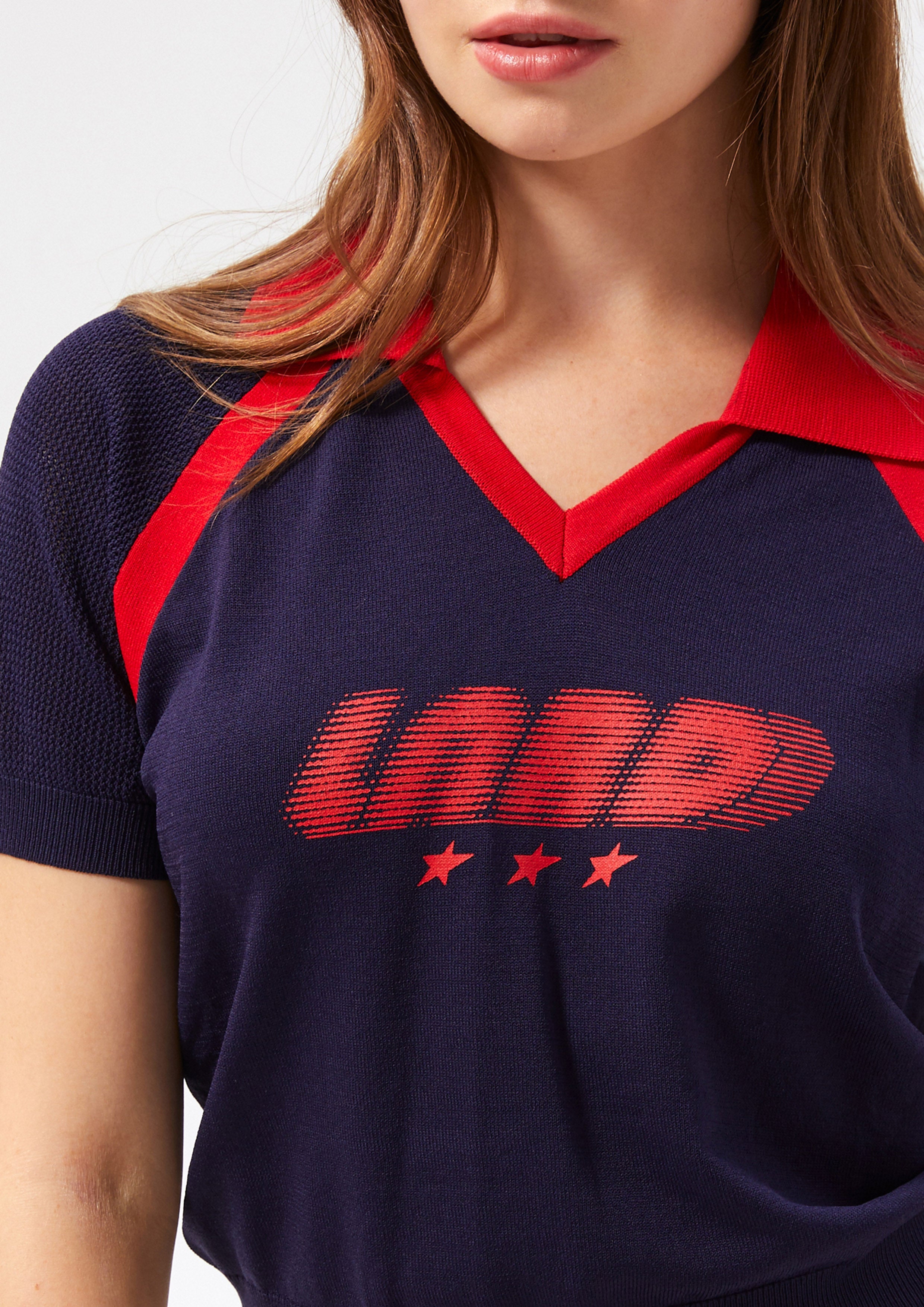 Logo Mesh Short Sleeve Top Speed Voyard