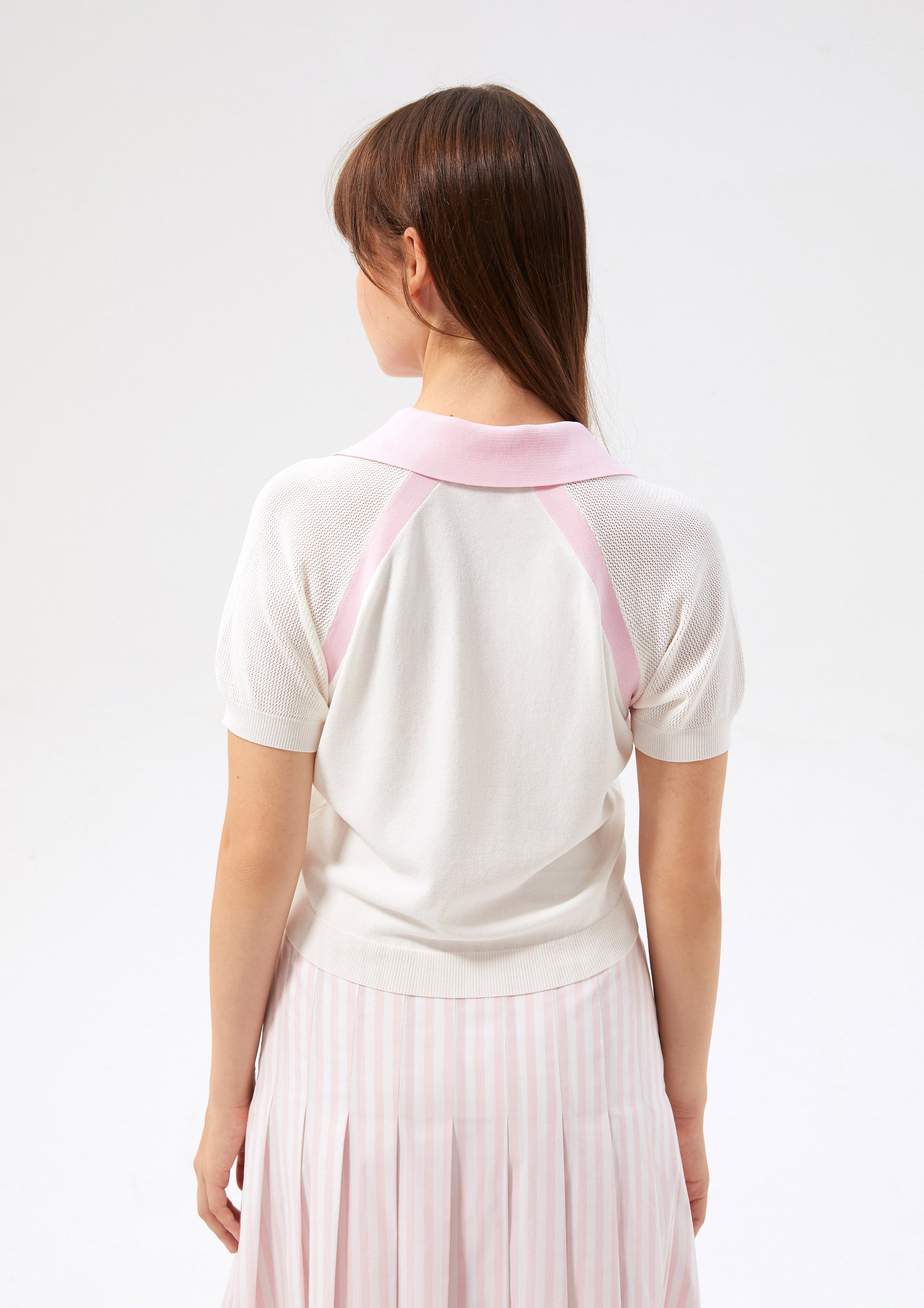 เสื้อแขนสั้นผ้าตาข่ายพิมพ์ลายโลโก้ คอลเลกชัน Speed Voyard