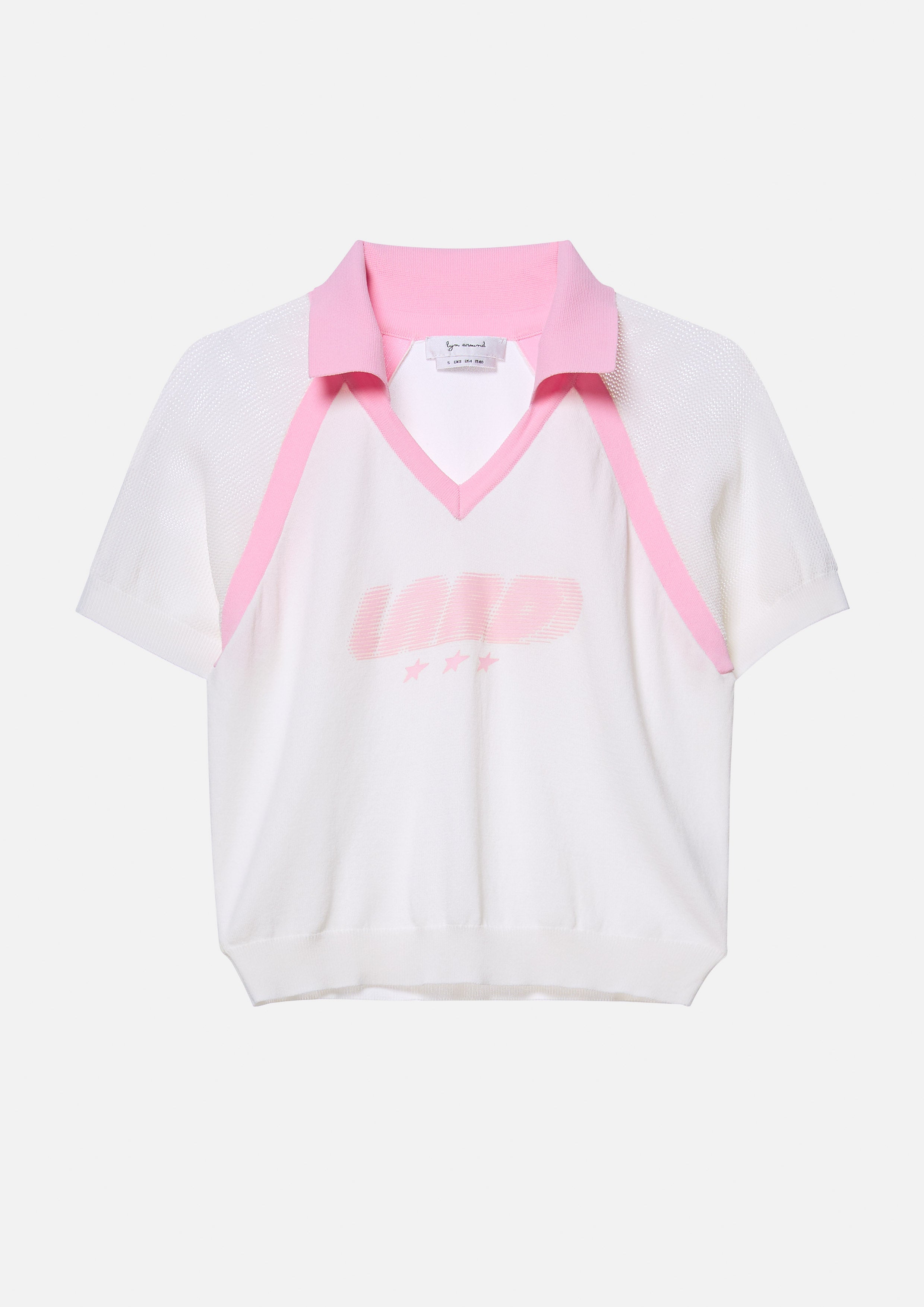 เสื้อแขนสั้นผ้าตาข่ายพิมพ์ลายโลโก้ คอลเลกชัน Speed Voyard