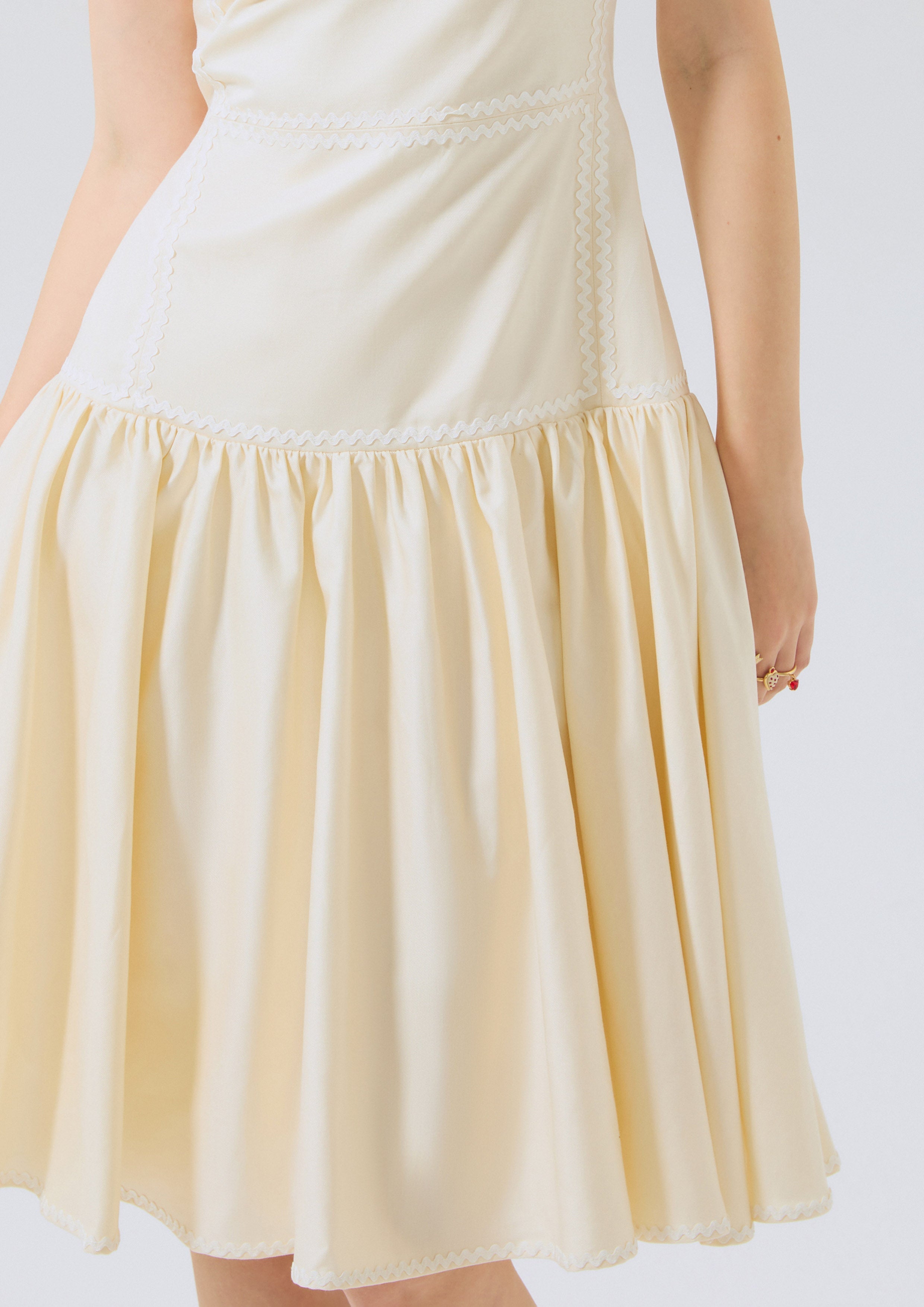 Flare Skirt Mini Dress Rosewood Fleur