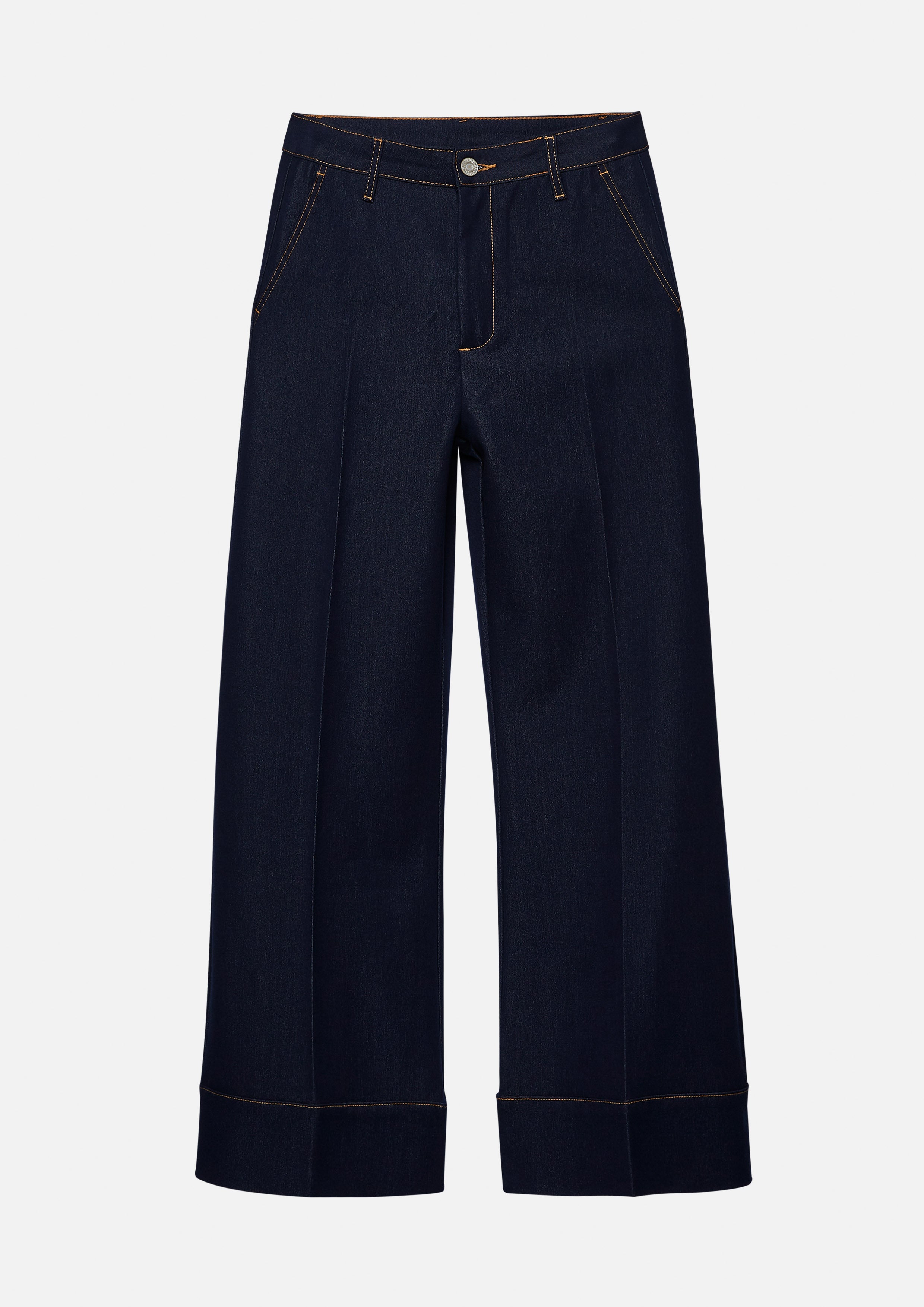 Contrast Stitching Denim Pants Miracle Voyard