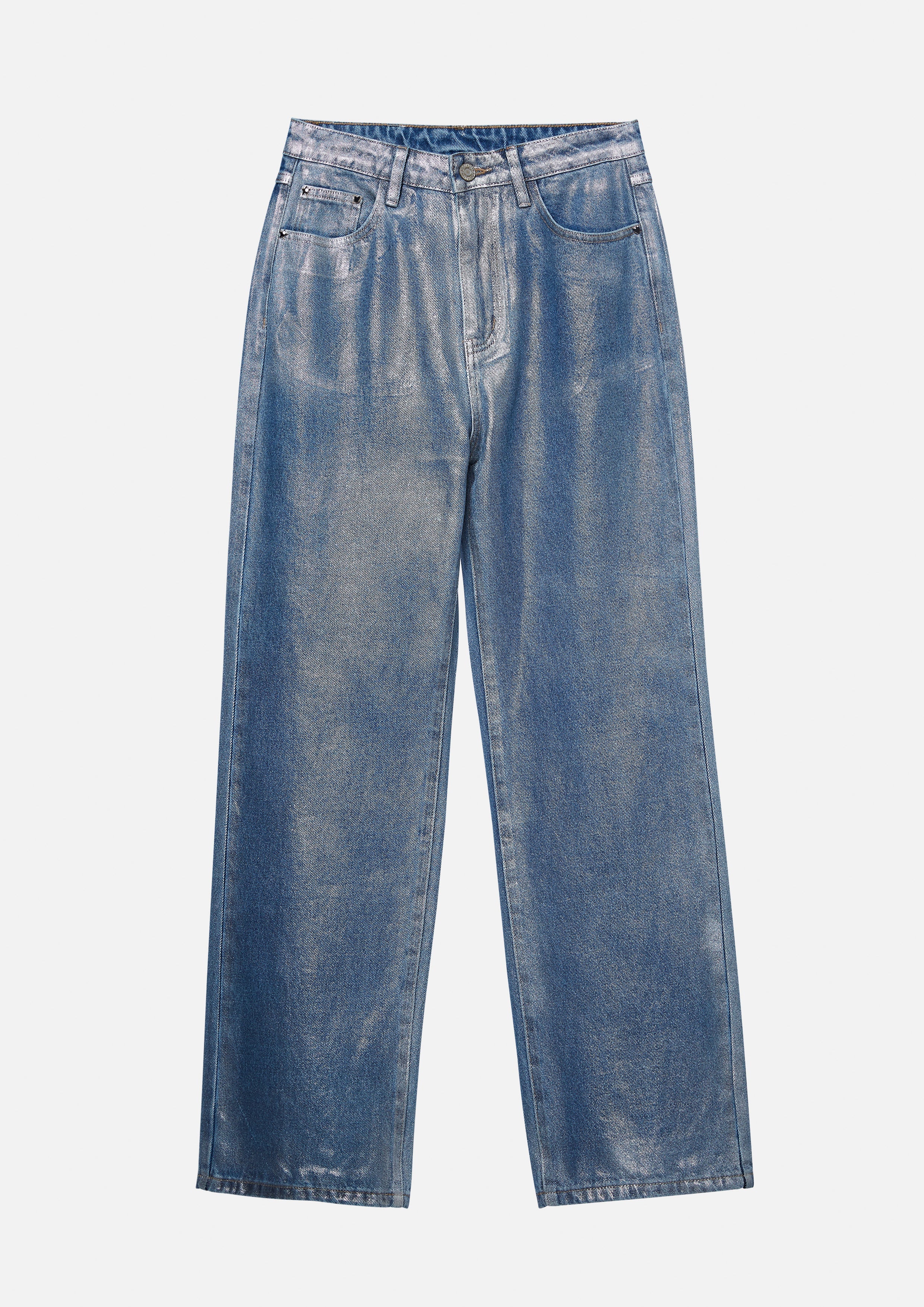 Trompe Loeil Denim Pants Neon Dreams