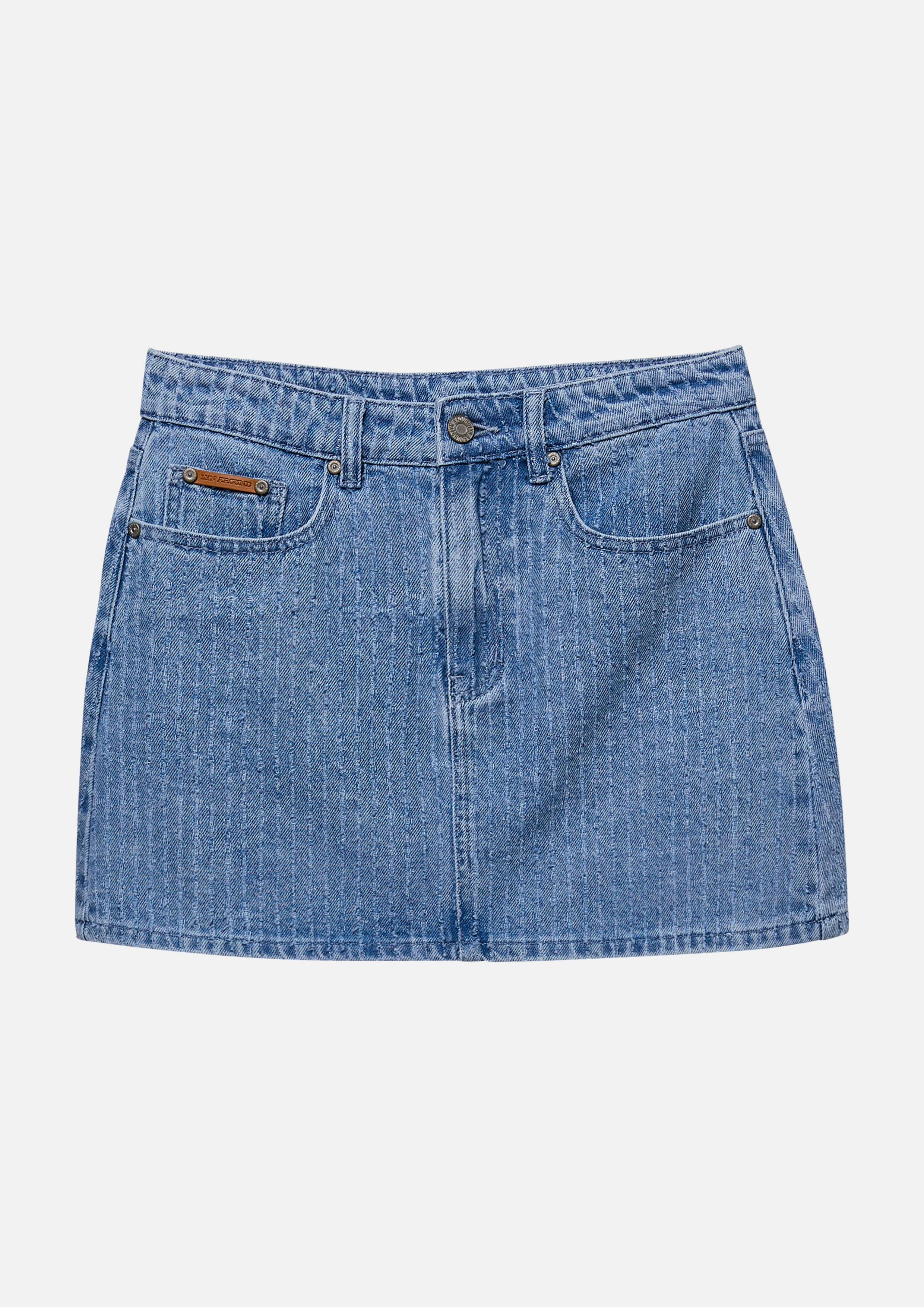 กระโปรงเดนิมสั้น คอลเลกชัน Basic Denim