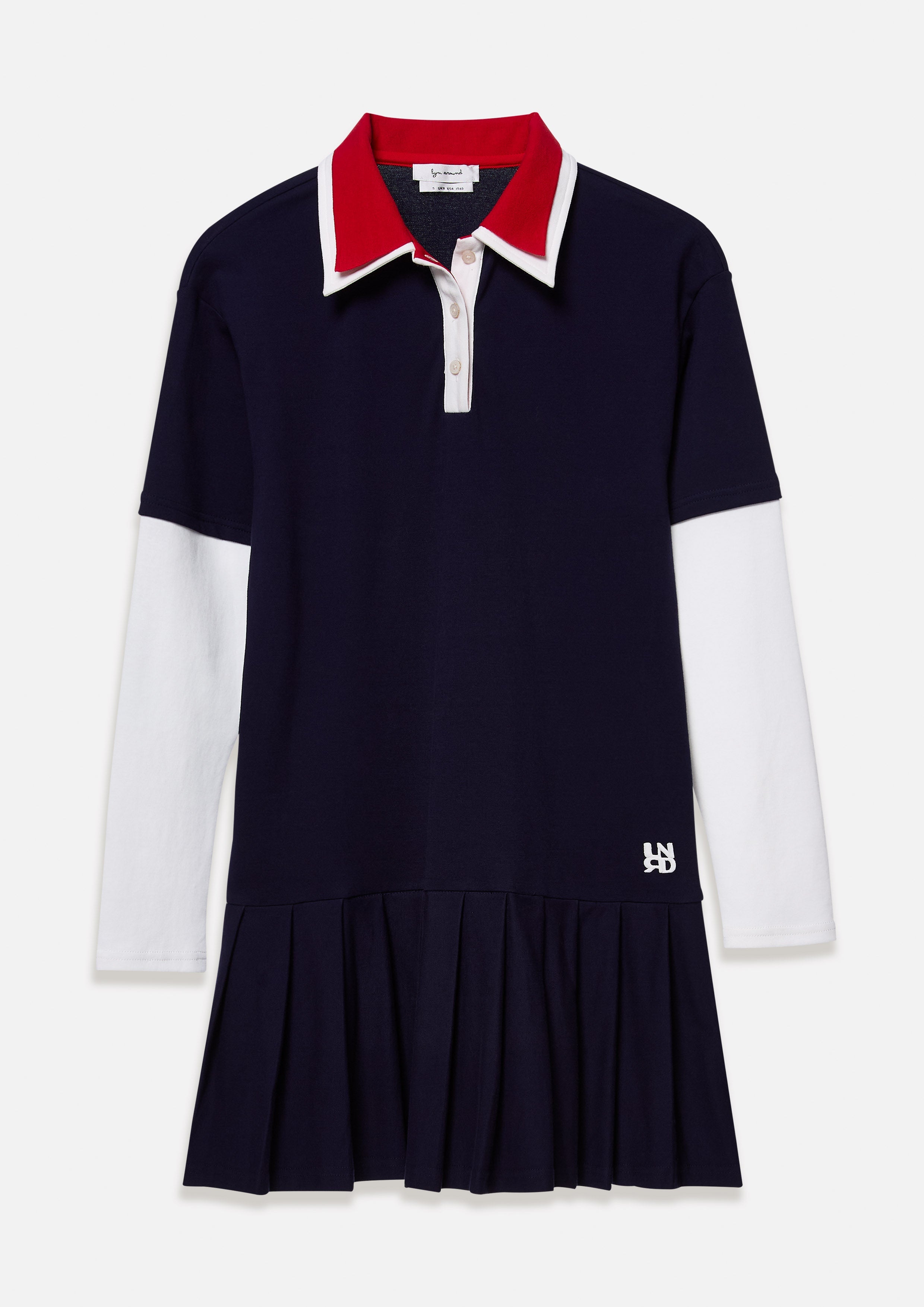 เดรสโปโลแขนยาวปักโลโก้ คอลเลกชัน Speed Voyard