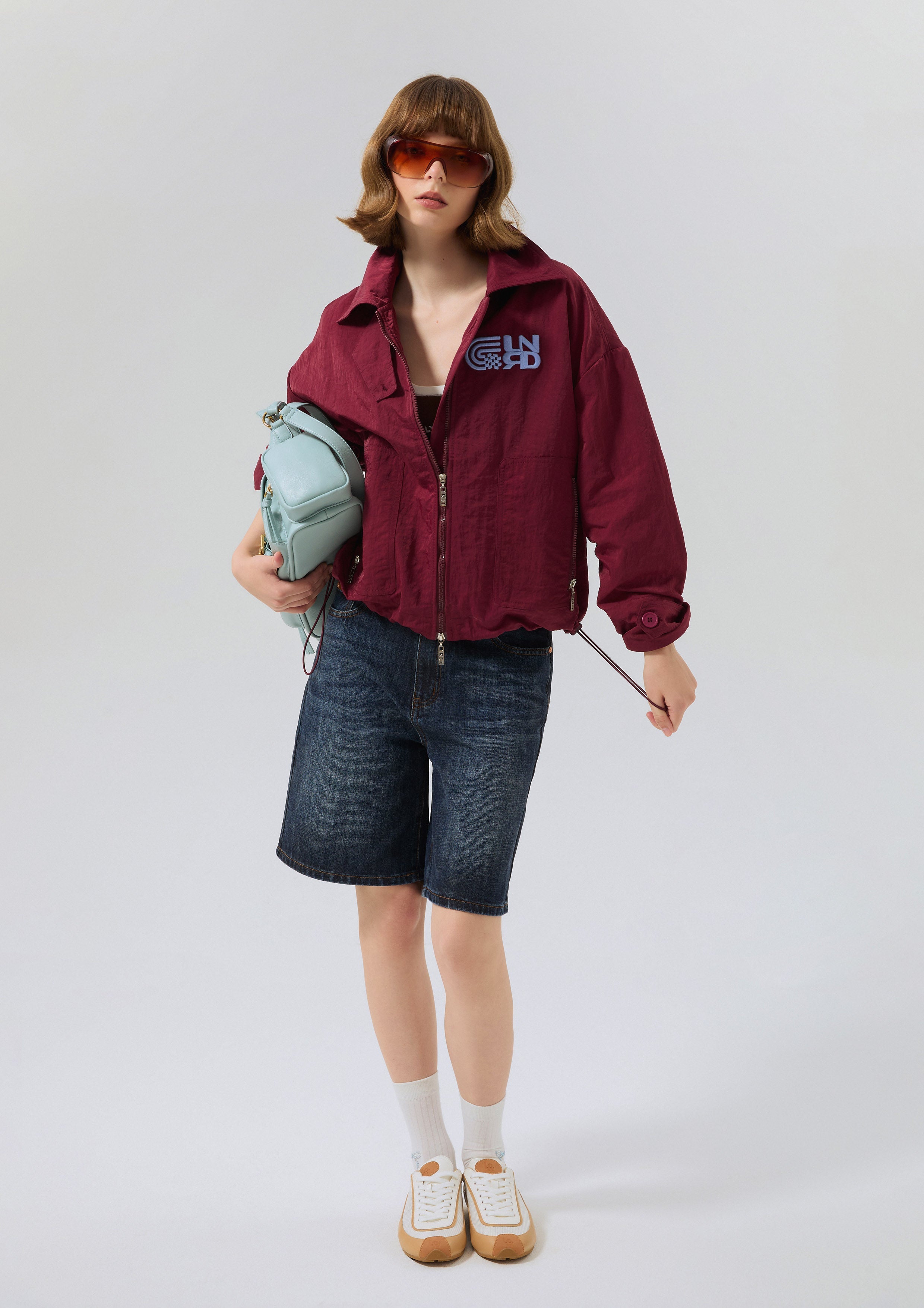 แจ็็คเก็ตผ้าไนลอนปักโลโก้ คอลเลกชัน Speed Voyard