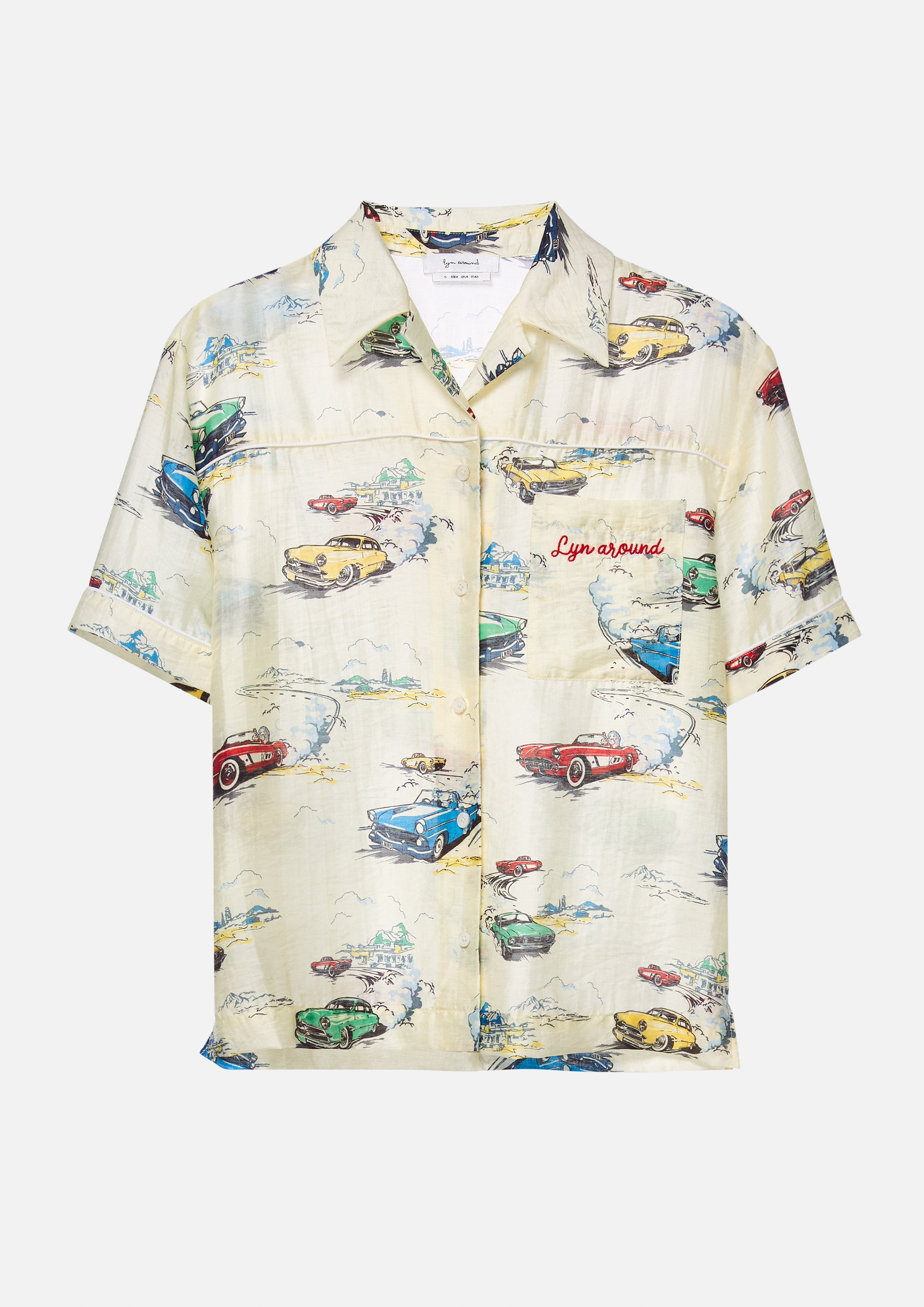 เสื้อเชิ้ตแขนสั้นพิมพ์ลาย คอลเลกชัน Speed Voyard