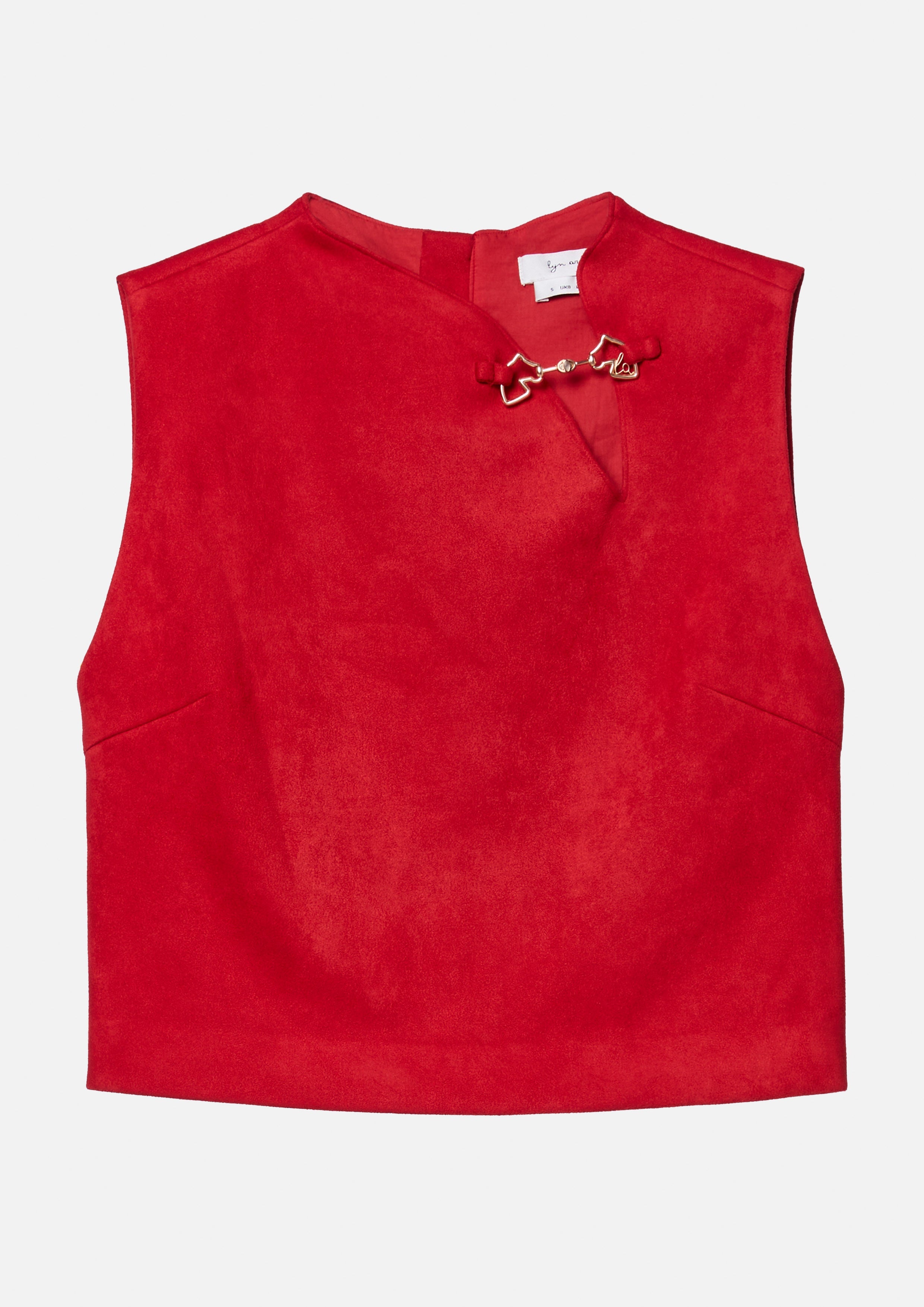 Sleeveless Crop Top Rouge Luck