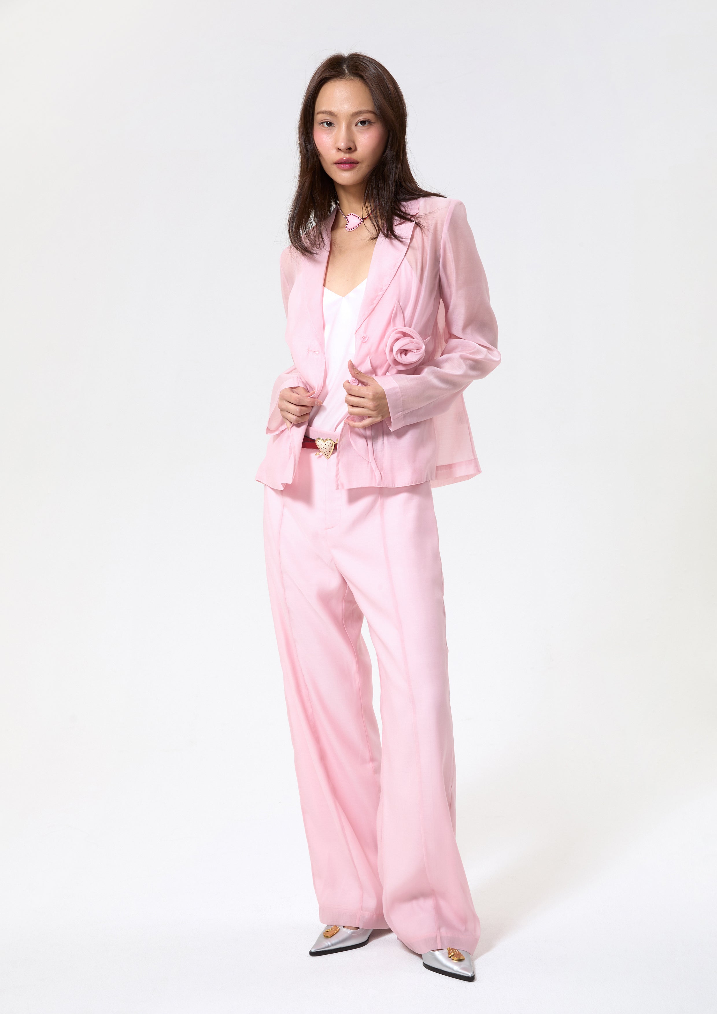 กางเกงขายาวเอวสูง คอลเลกชัน Rodeo Rose