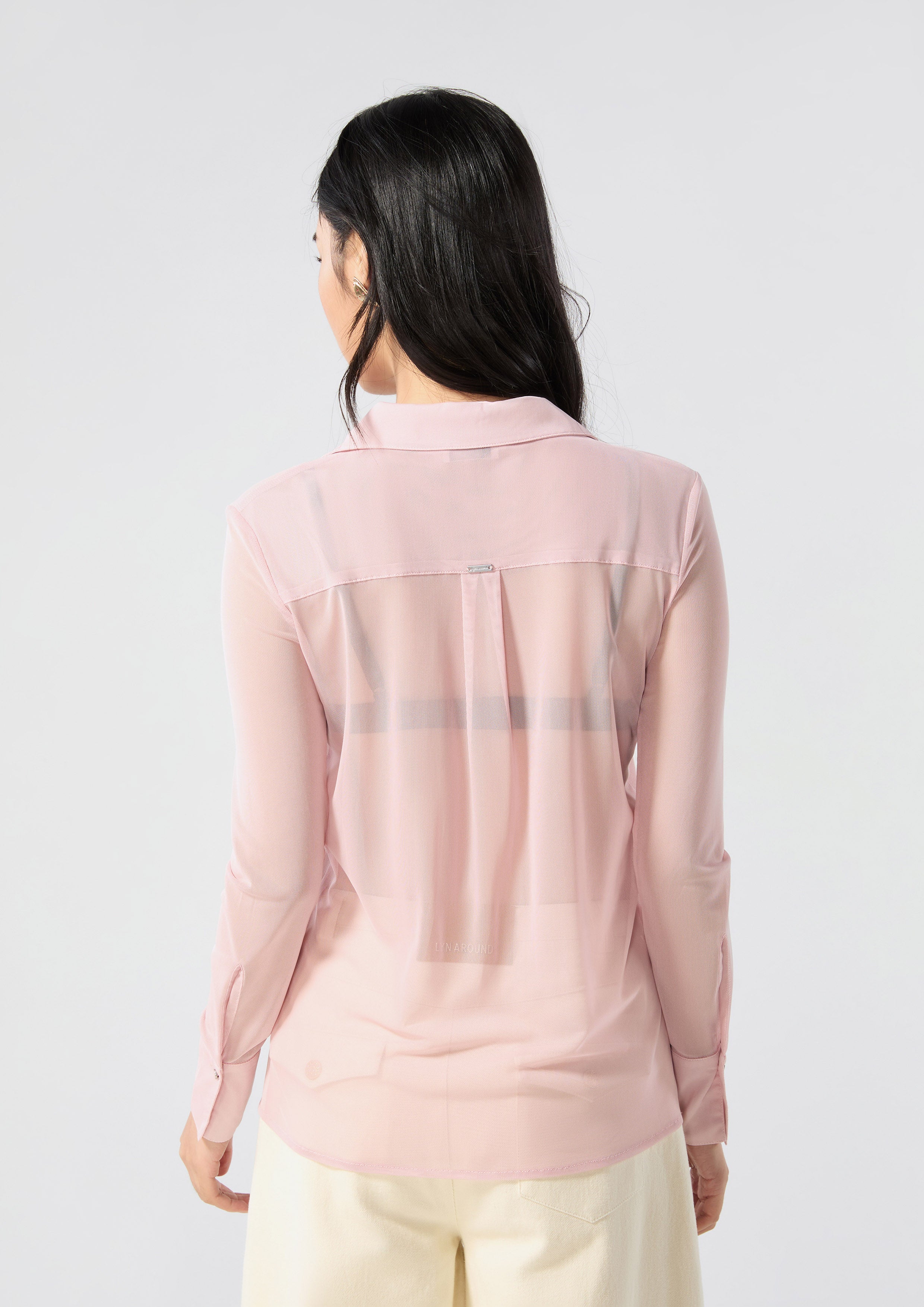 Sheer Long Sleeve Shirt Neon Dreams