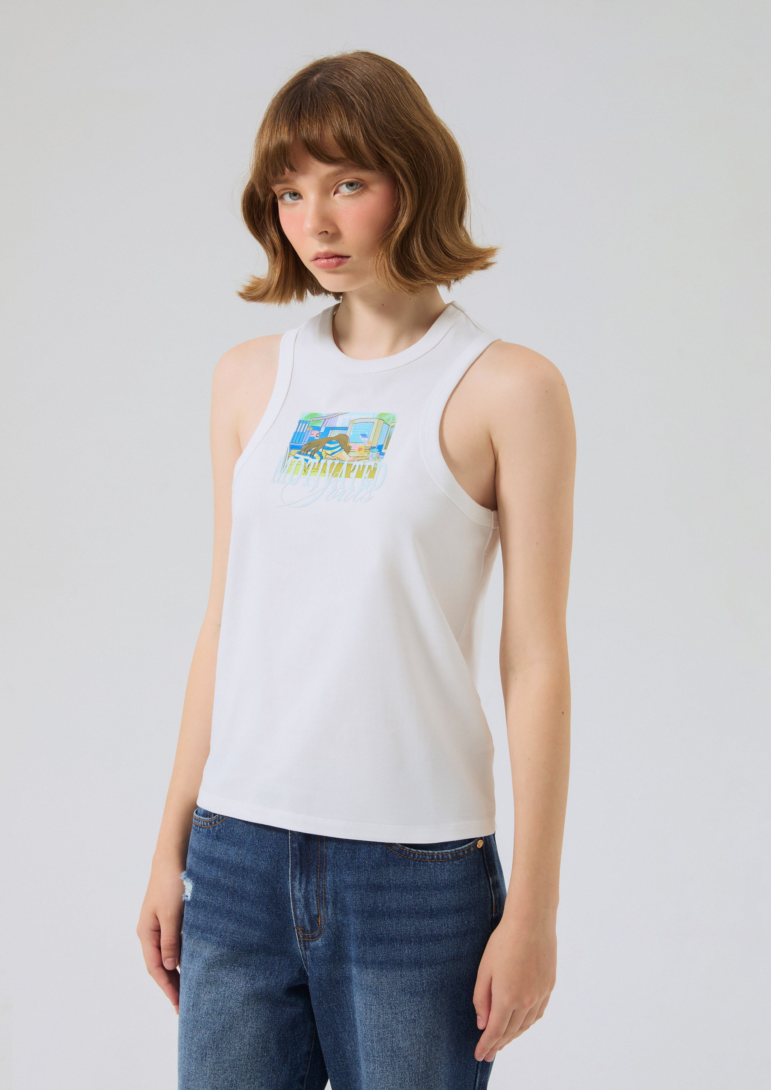 เสื้อกล้ามพิมพ์ลาย คอลเลกชัน Speed Voyard