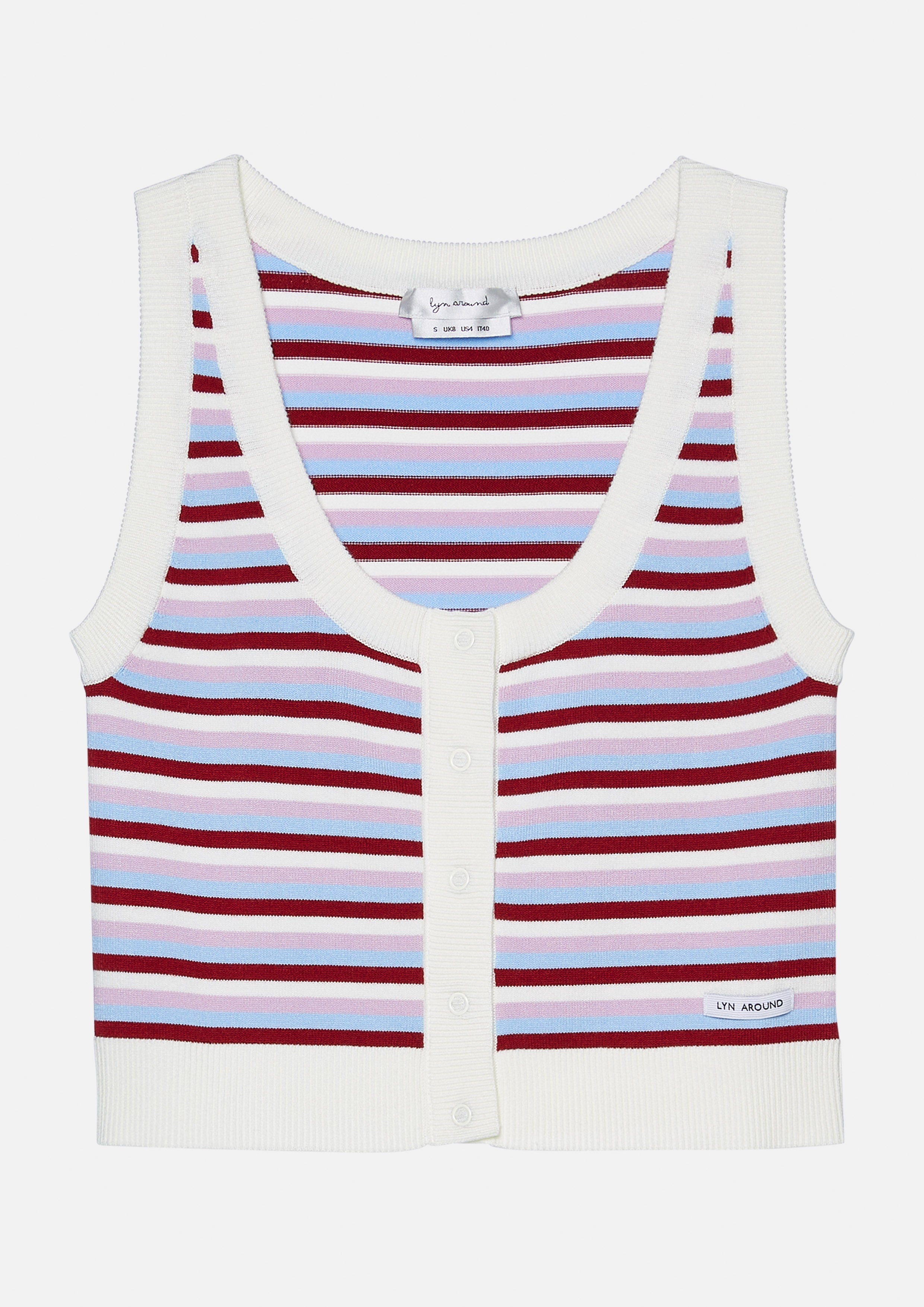 เสื้อครอปผ้านิตลายทาง คอลเลกชัน Miracle Voyard