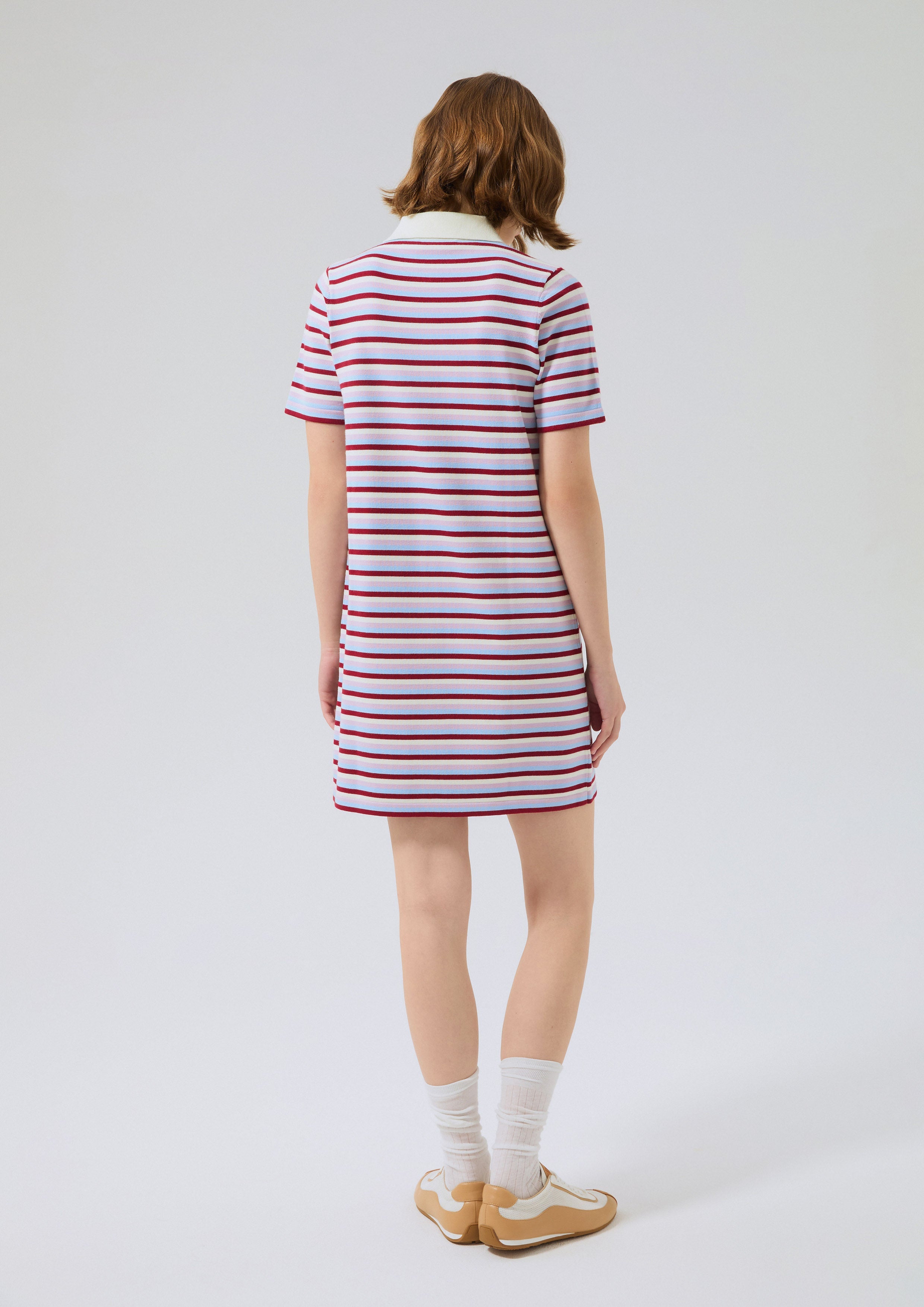 Logo Stripe Polo Dress Miracle Voyard