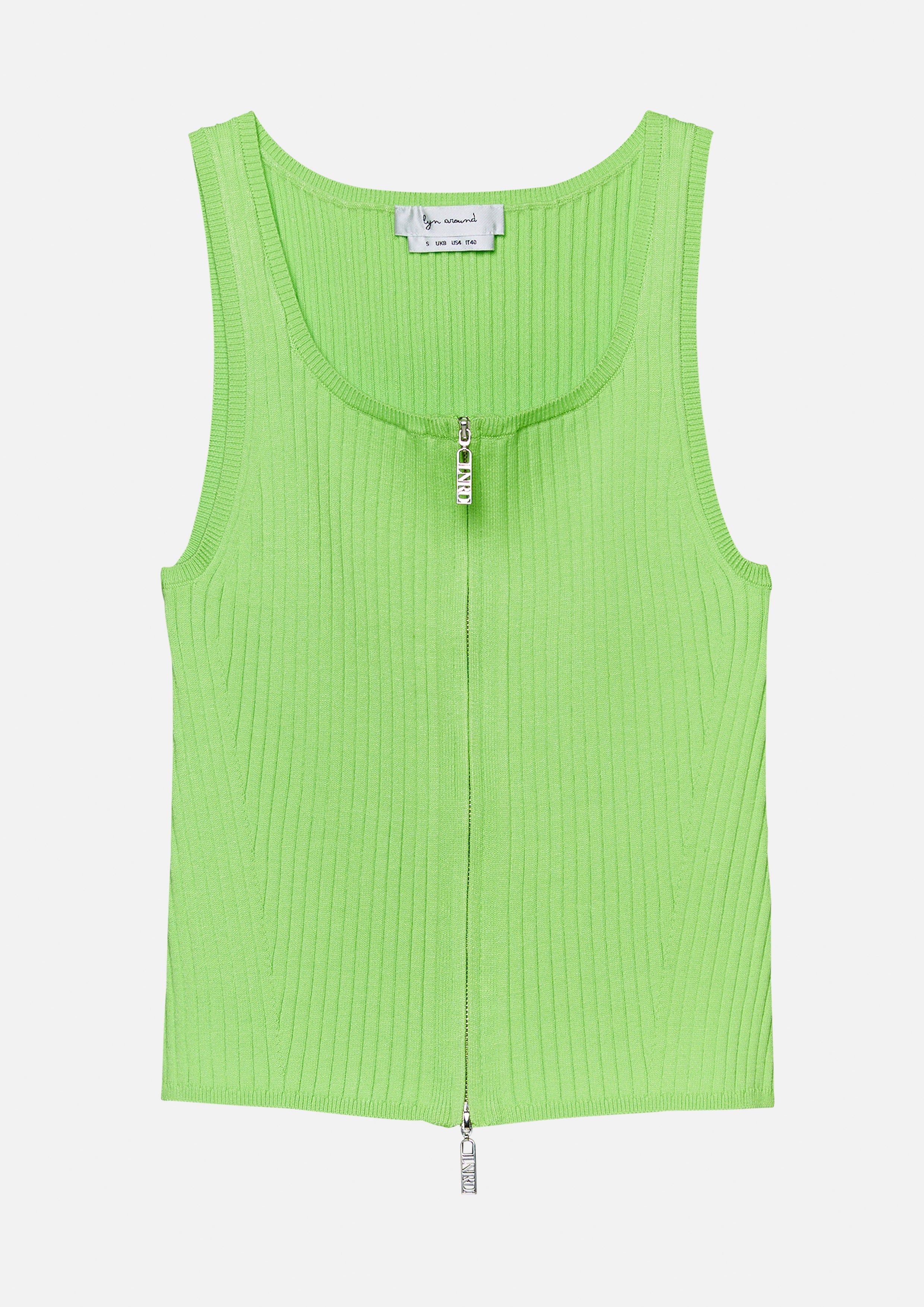 เสื้อกล้ามผ้านิตแต่งซิปหน้า คอลเลกชัน Play Spell