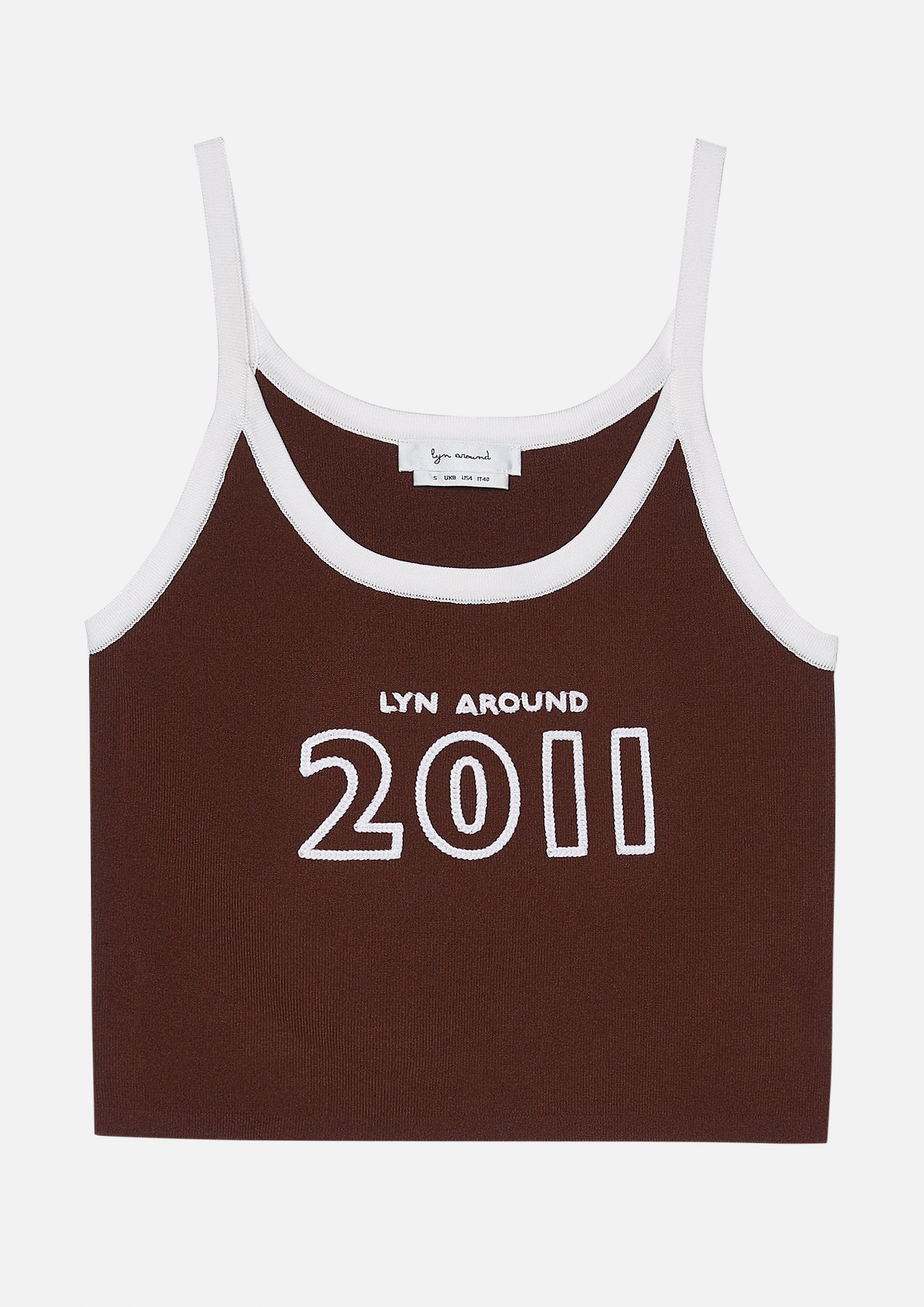 เสื้อครอปสายเดี่ยวปักโลโก้ คอลเลกชัน Speed Voyard