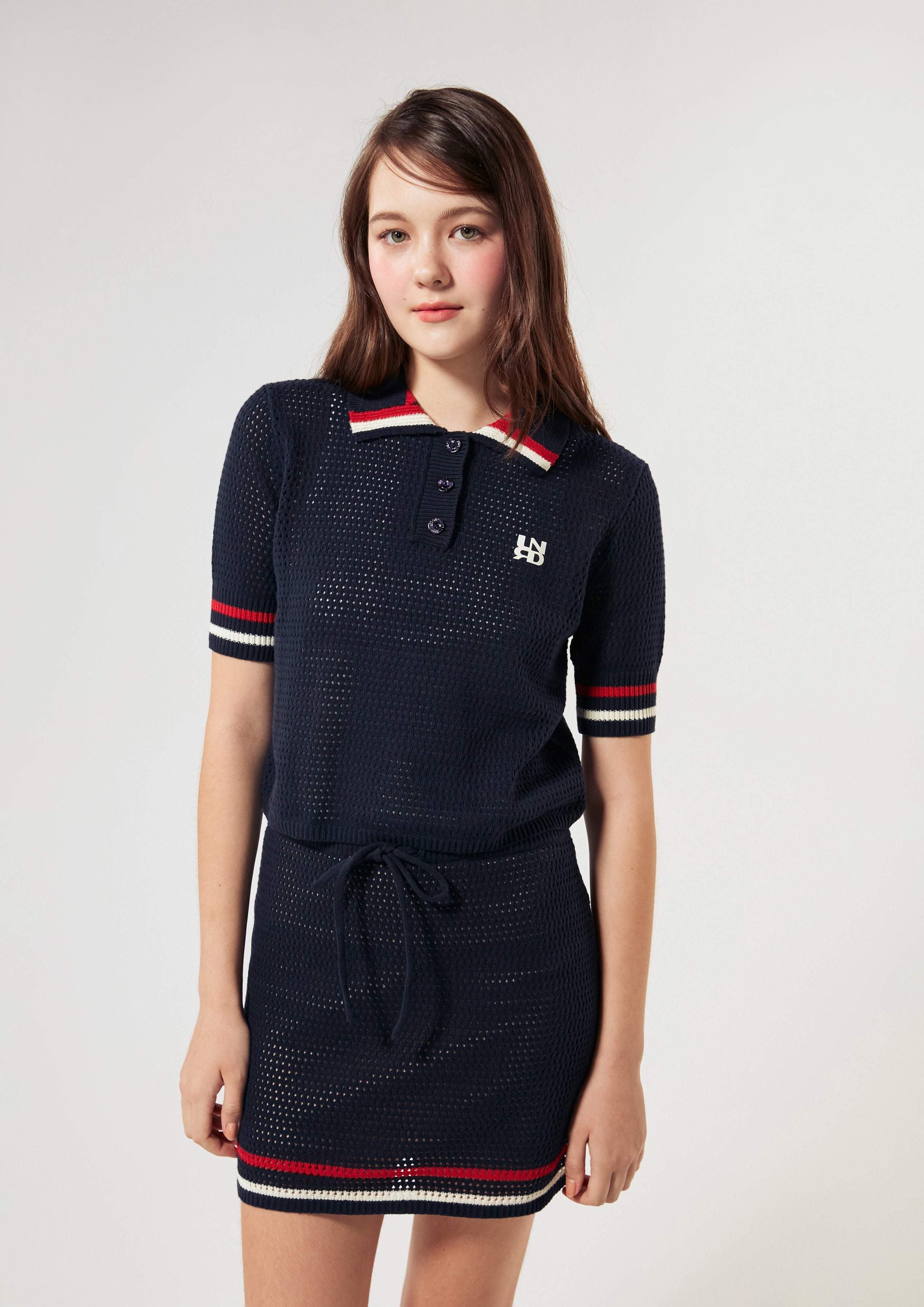 Logo Crochet Short Sleeve Top Miracle Voyard