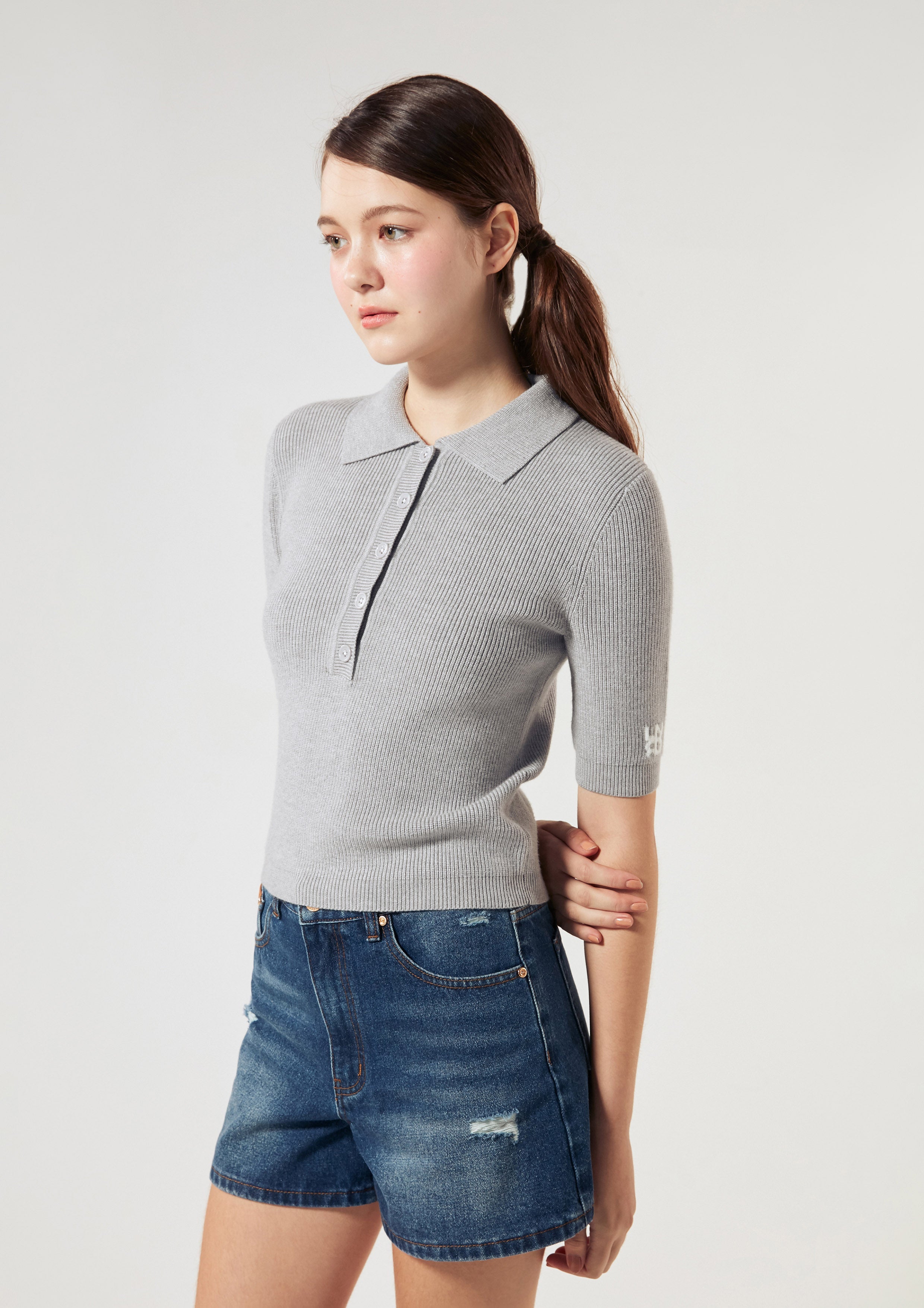 Logo Knitted Top Miracle Voyard