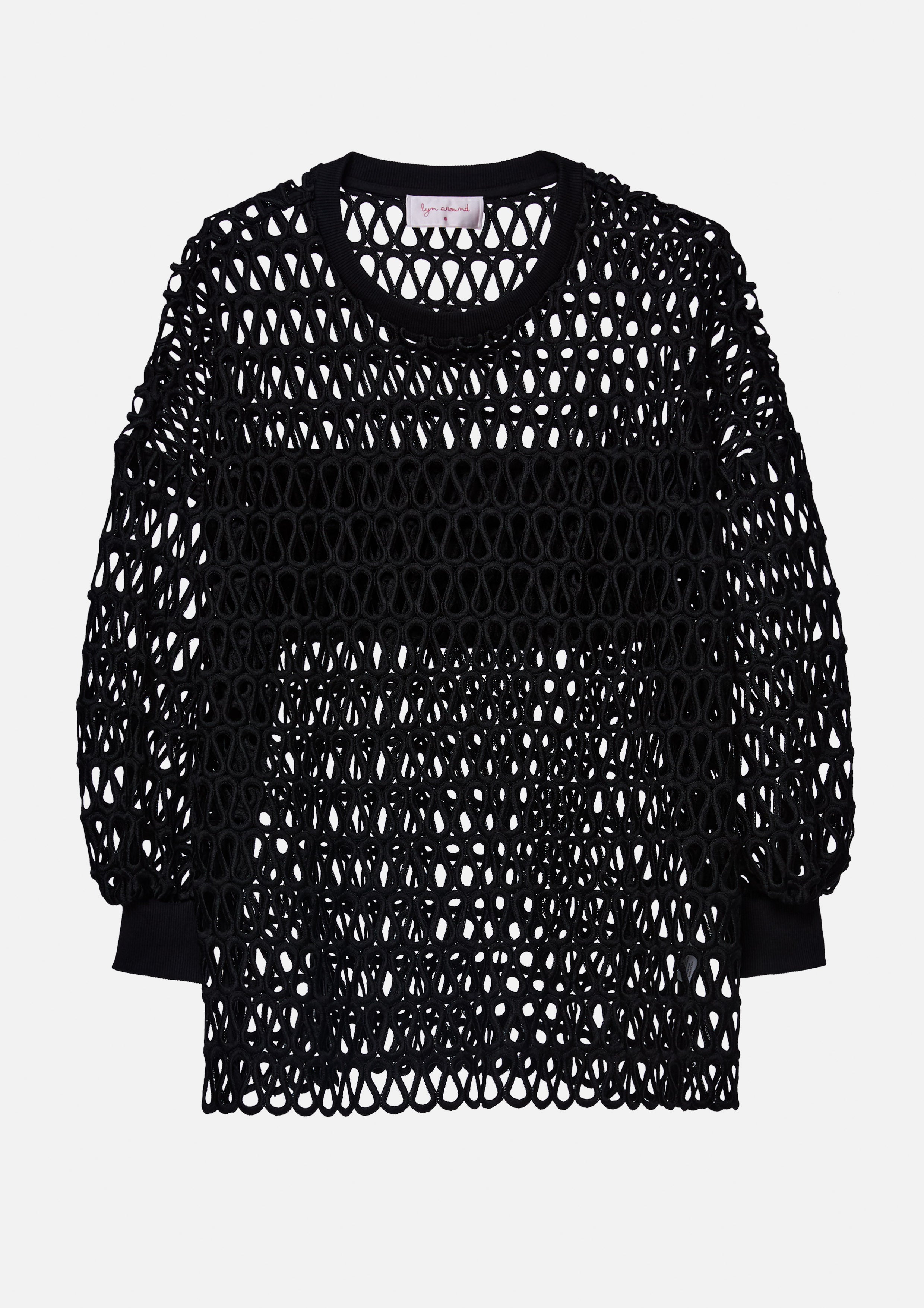 Mesh Long Sleeve Top Texture Club