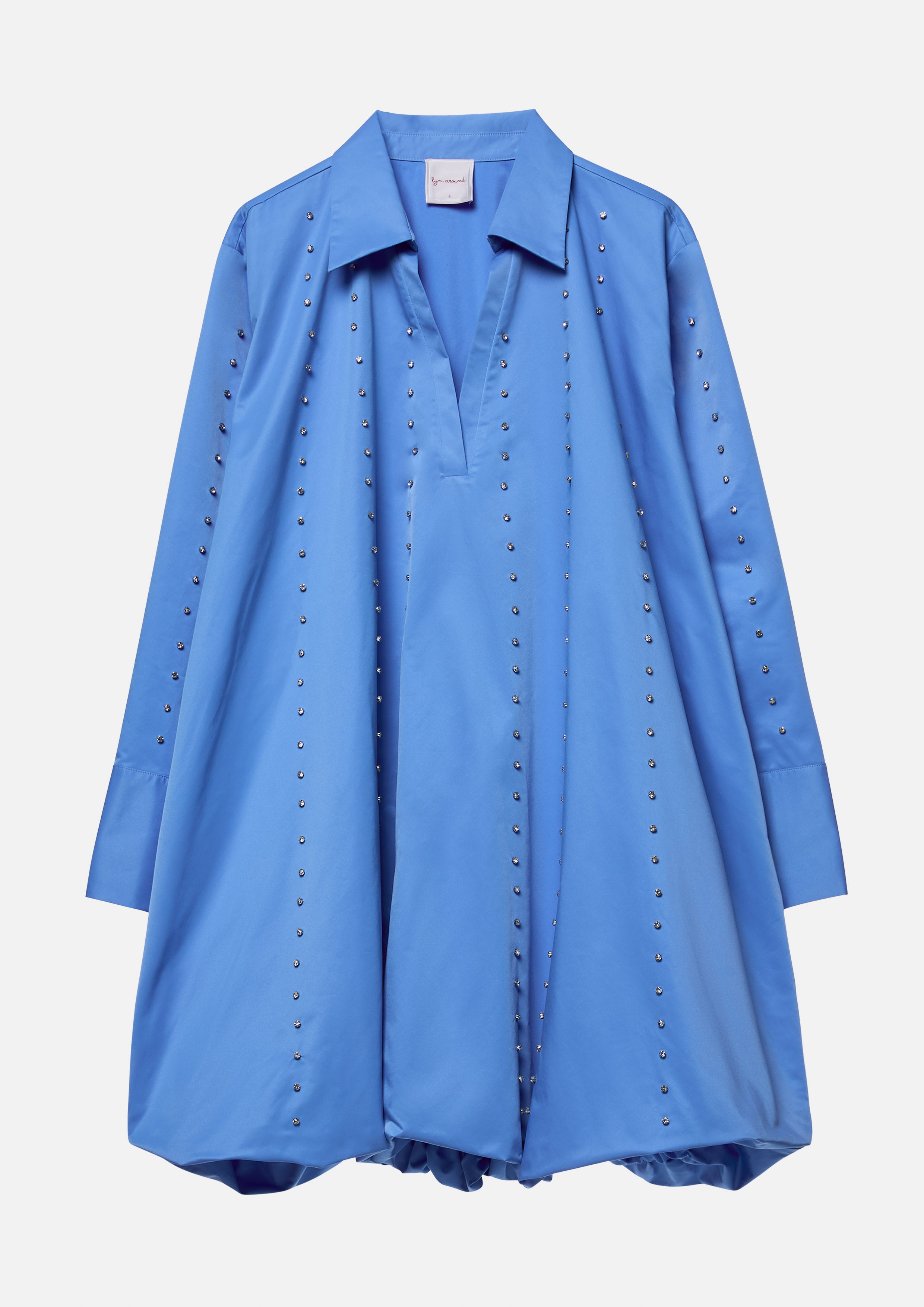 เดรสสั้นกระโปรงทรงพองแต่งคริสตัล คอลเลกชัน Texture Club