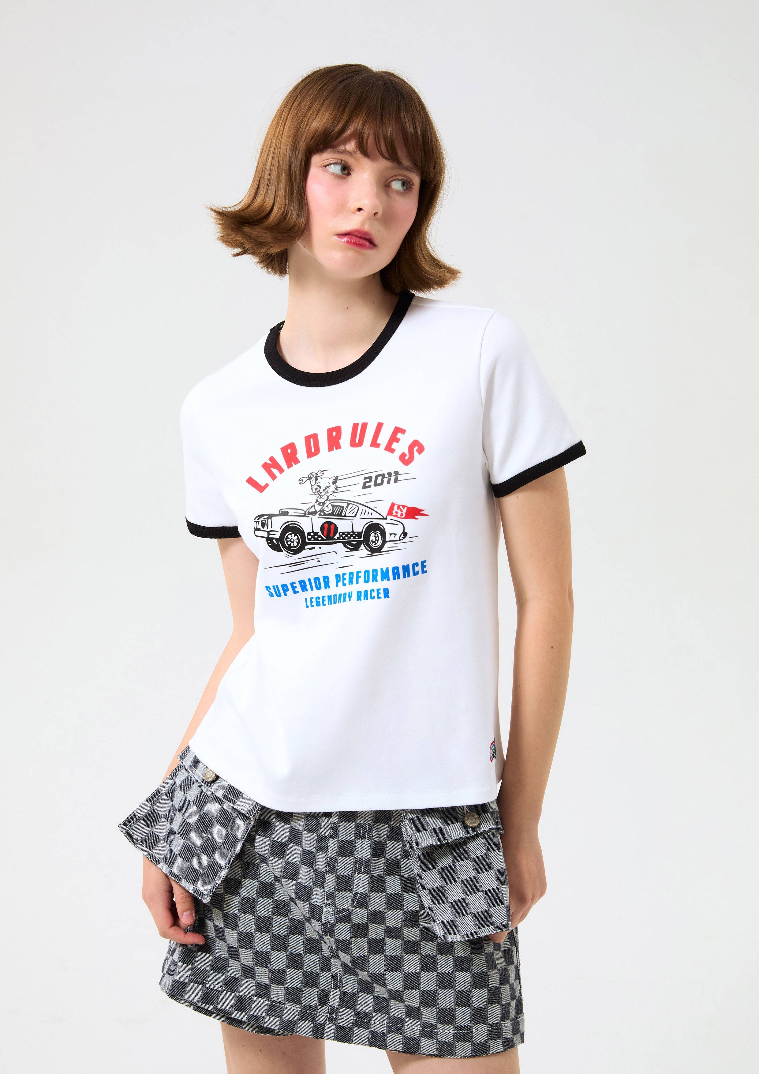 เสื้อยืดแขนสั้นพิมพ์ลาย คอลเลกชัน Speed Voyard