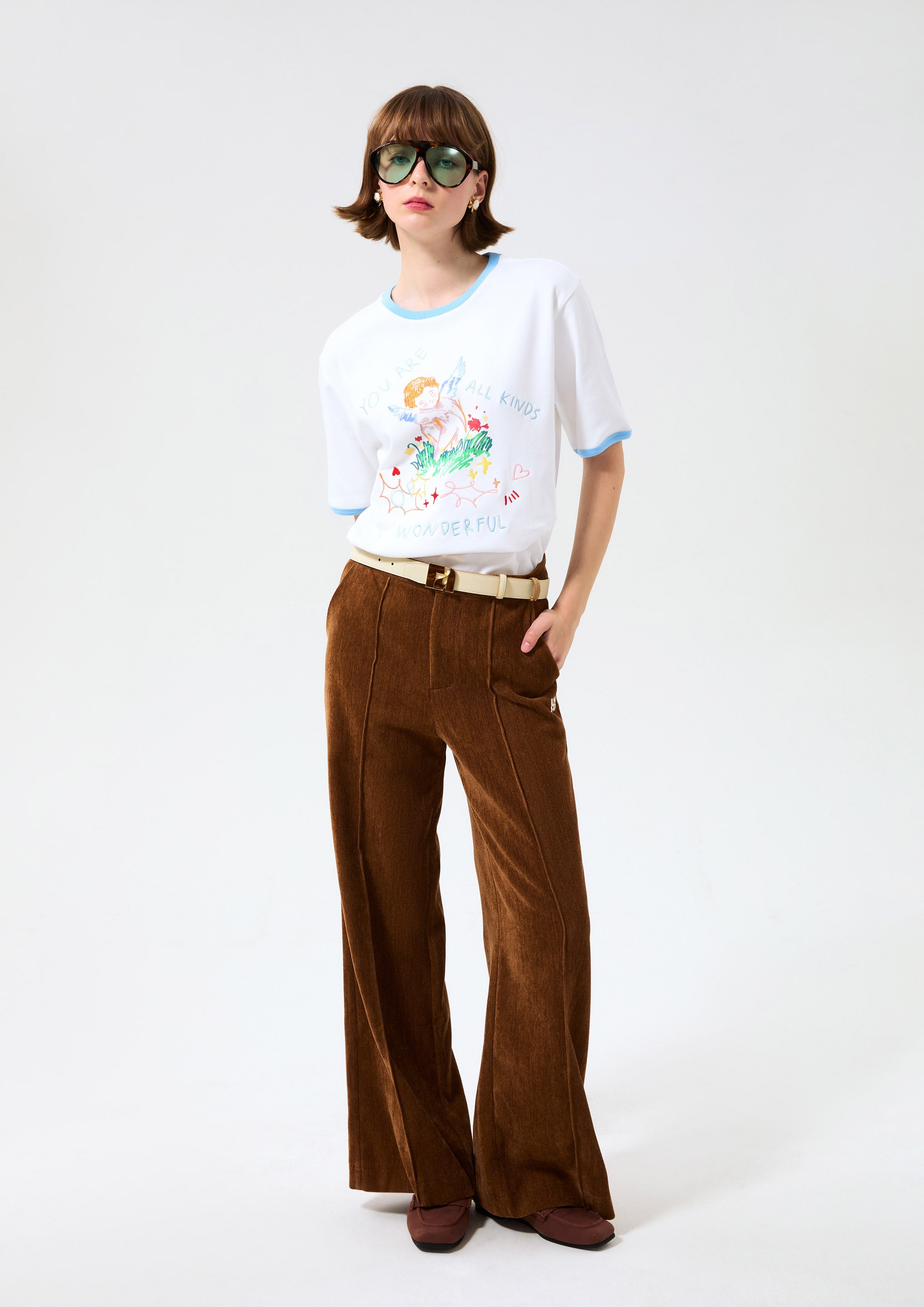 เสื้อแขนสั้นพิมพ์ลาย คอลเลกชัน Cruise to the Full Bloom